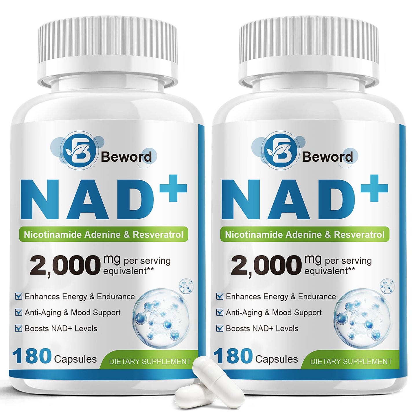 BEWORD Liposomal NAD 2000 Mg, 360 Capsules