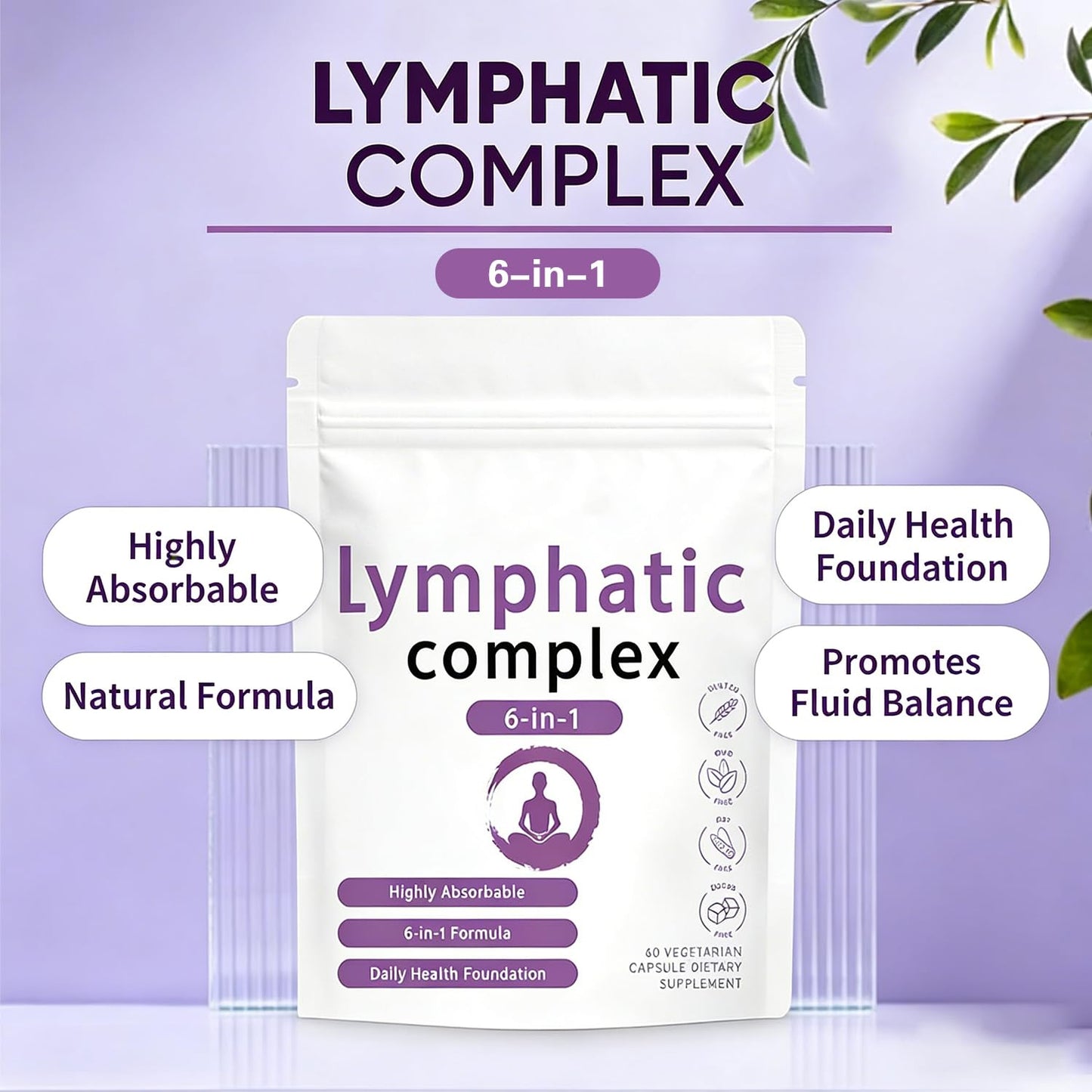 FW ZONE Lymphatic Complex 6-in-1 Capsules, Capsule, 1 Count