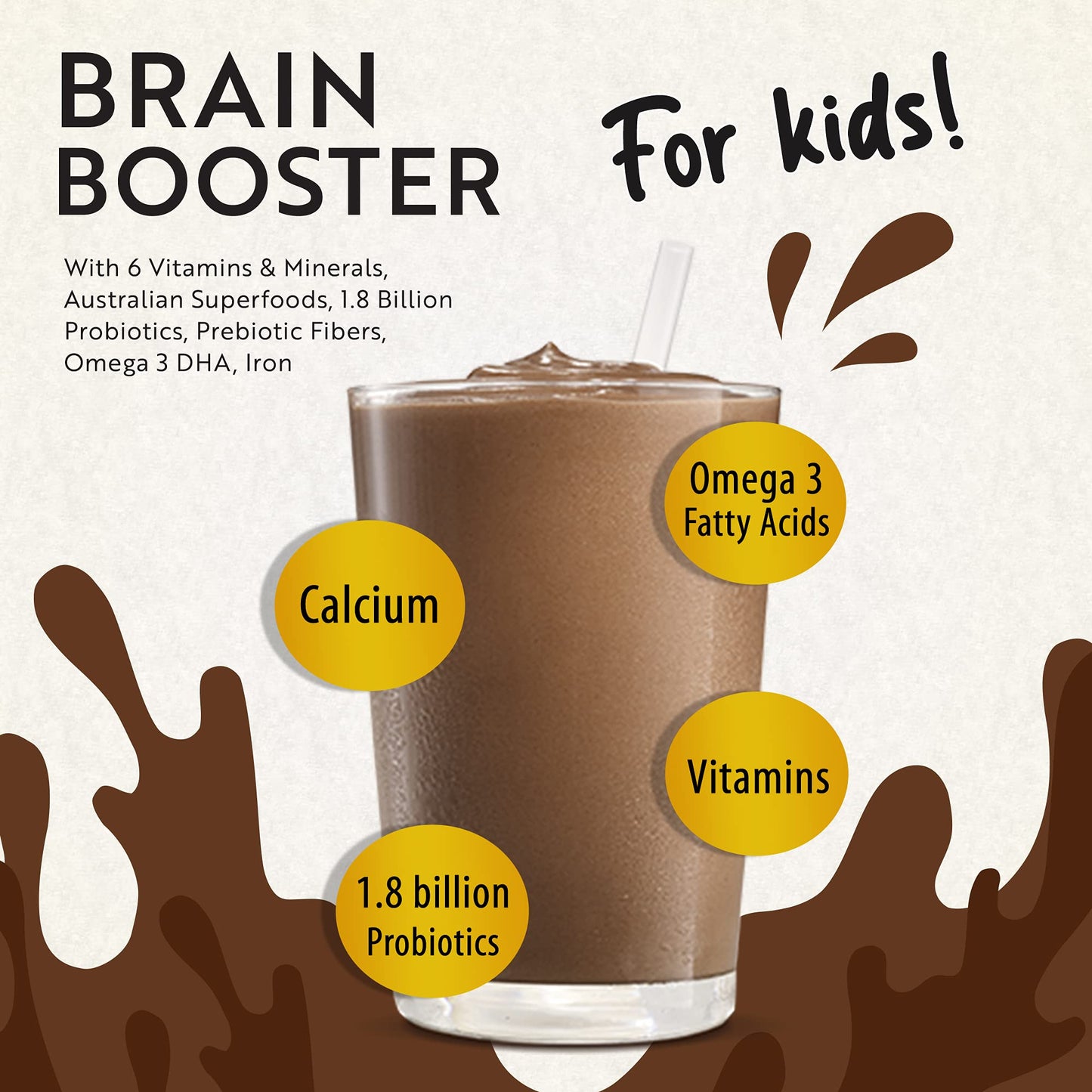 Mavella Focus Supplement for Kids Brain Boost Powder 3.5274 oz