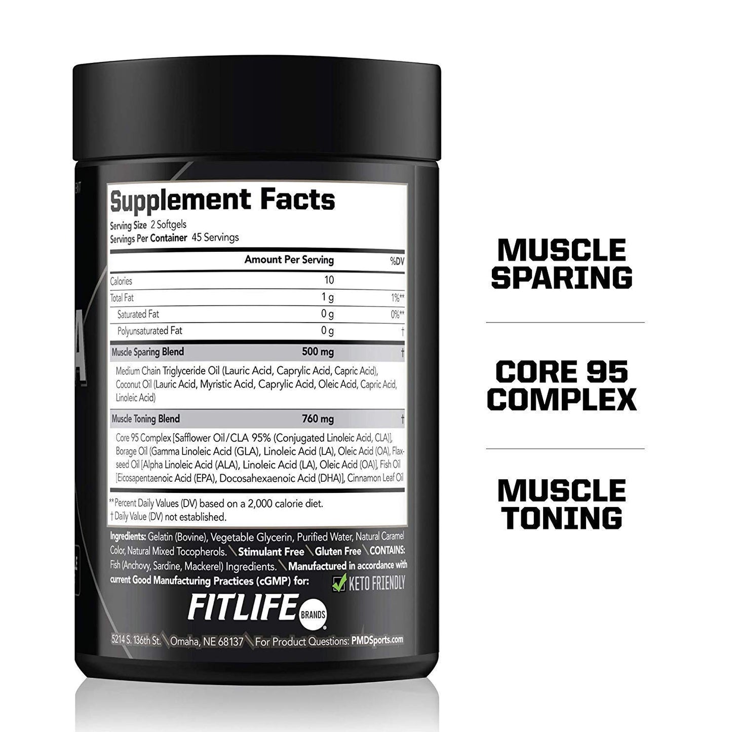 PMD Sports Ultra Pump Fuel Insanity Pre Workout Cherry Bombsicle & Omega Cuts Elite Thermogenic Fat Burner Softgel 1
