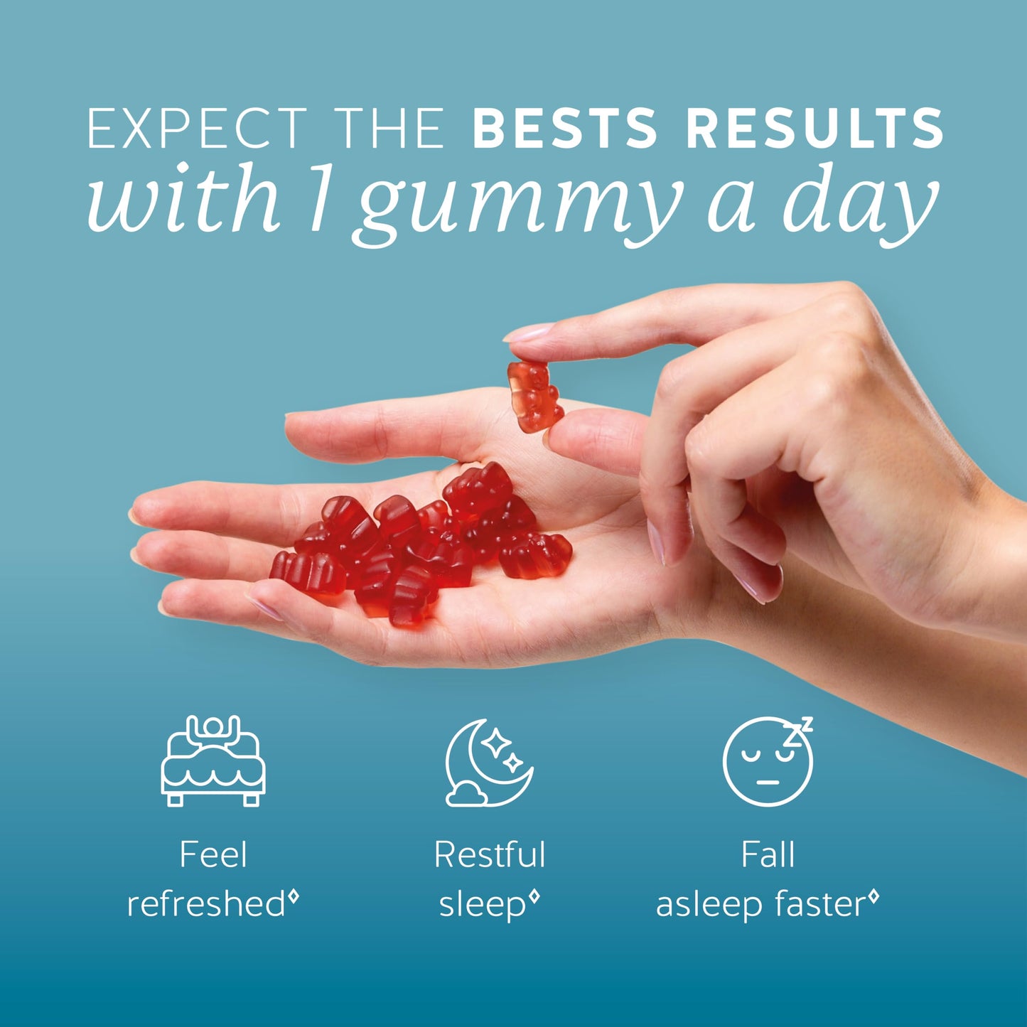 Bears with Benefits Vegan Melatonin 5mg Gummies, 60 Gummies