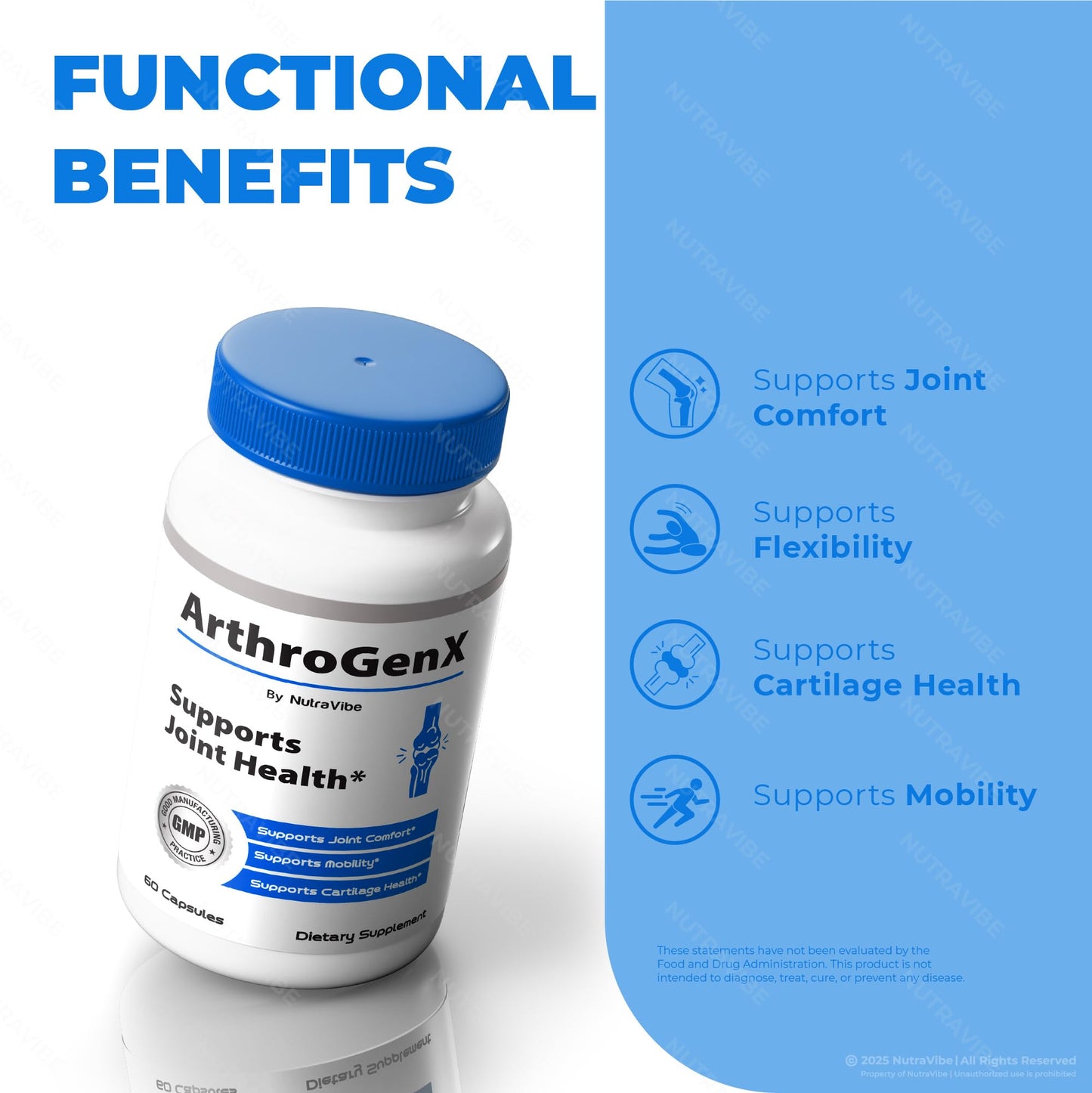 NutraVibe ArthroGenX Capsules 60 Count
