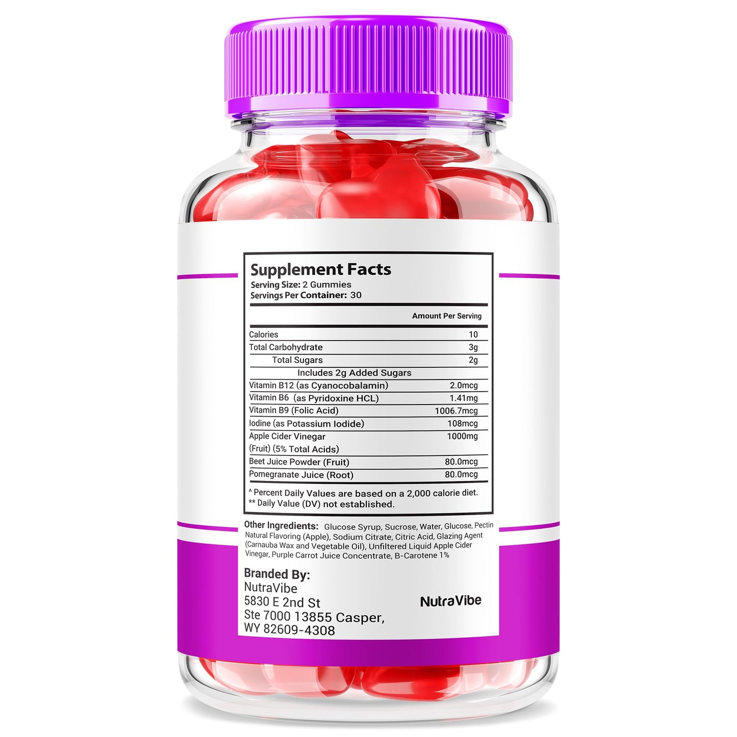 NutraVibe Rejuvora Gummies 60-count