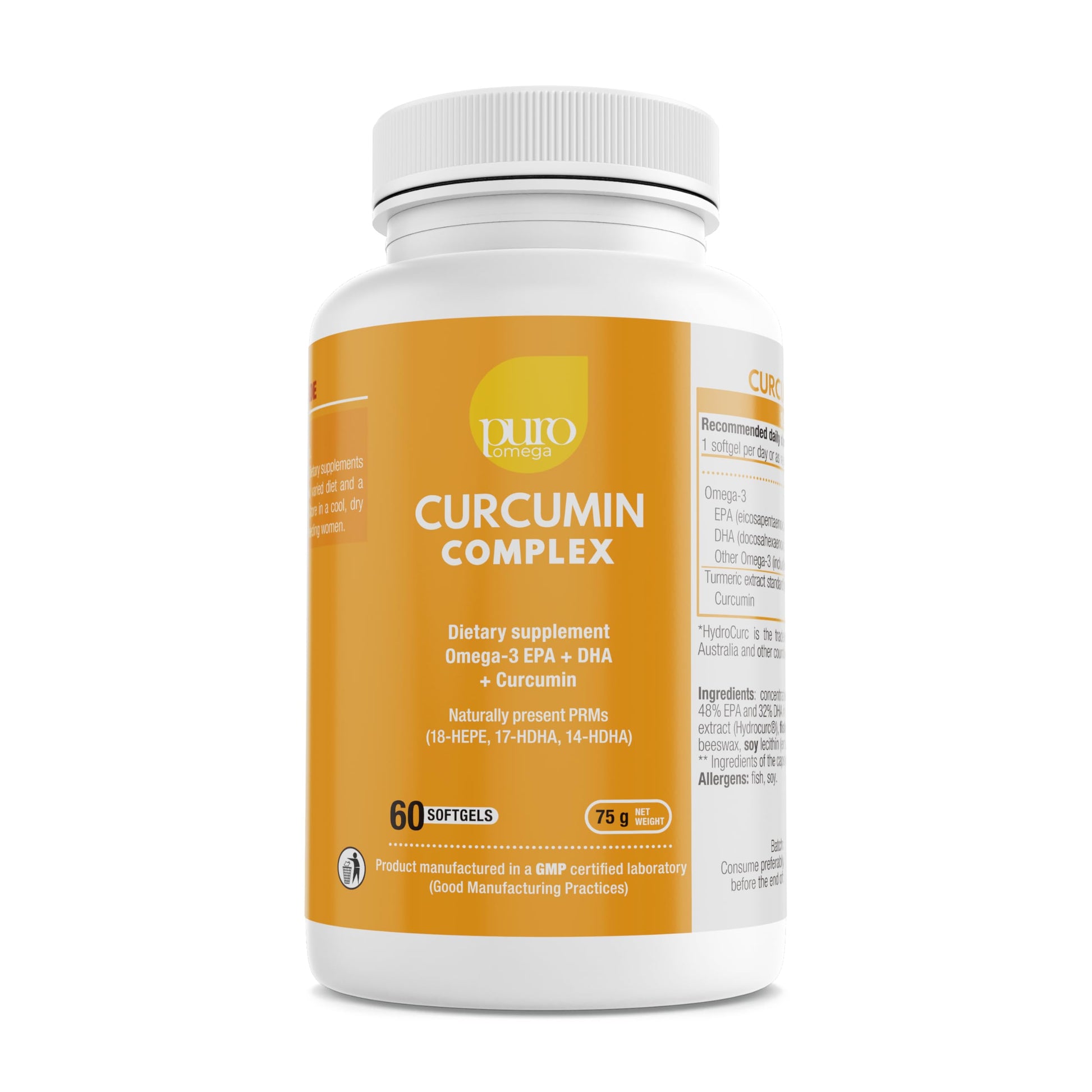 VitalRemedyMD PuroOmega Curcumin Complex 60 Capsules