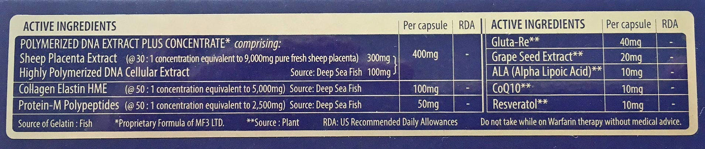 MFIII Original Swiss Placenta Softgel, 30 Count