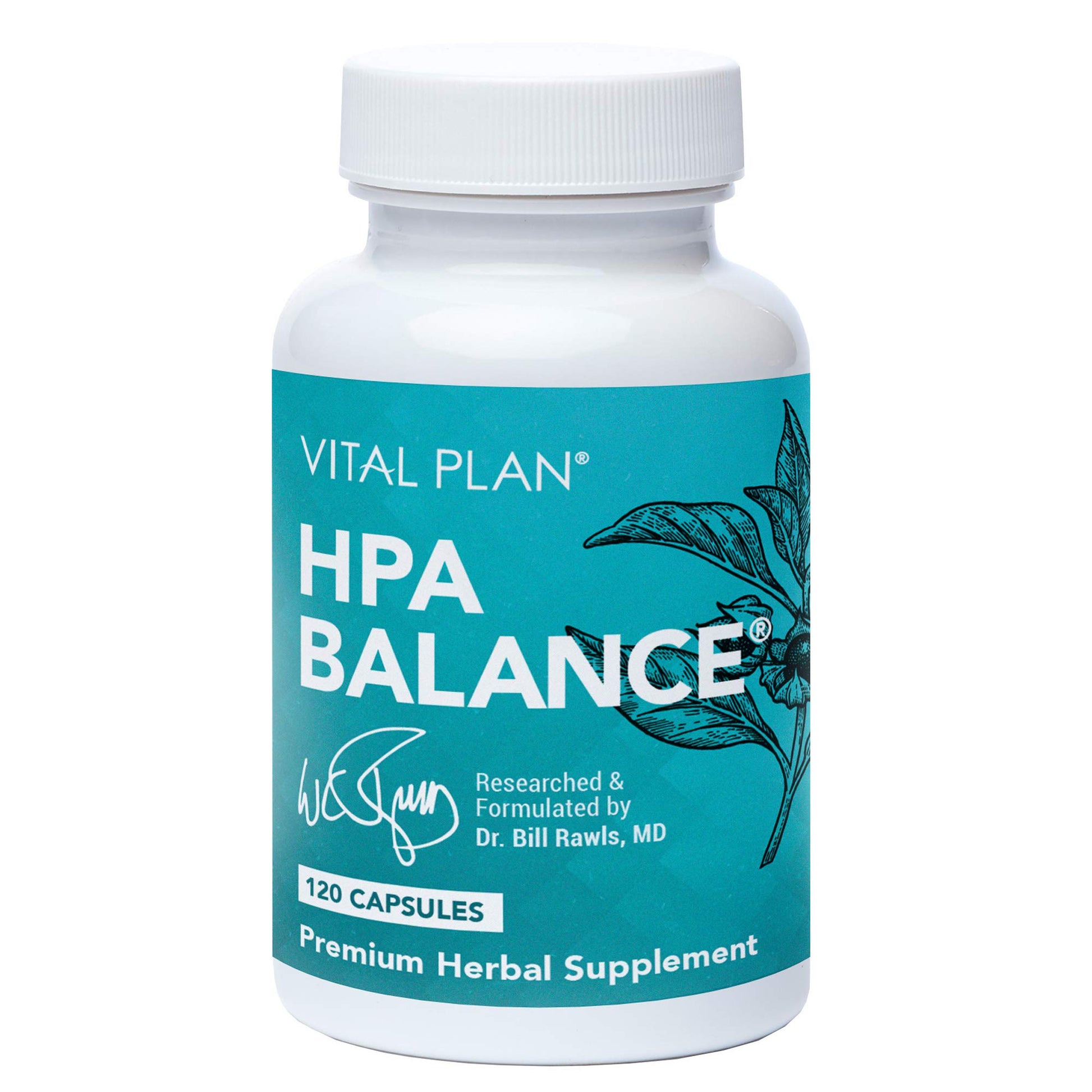 Vital Plan HPA Balance Adrenal Supplement Capsules 120 Count