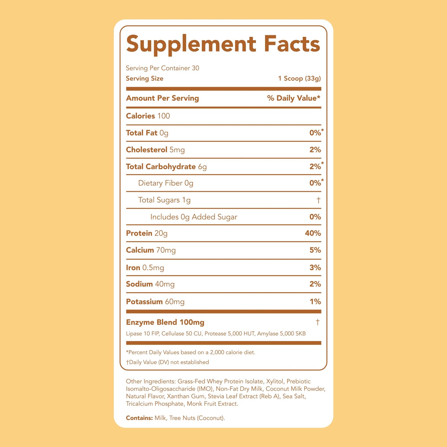 Clean Simple Eats Whey Isolate Protein Powder, Snickerdoodle, 30 Servings