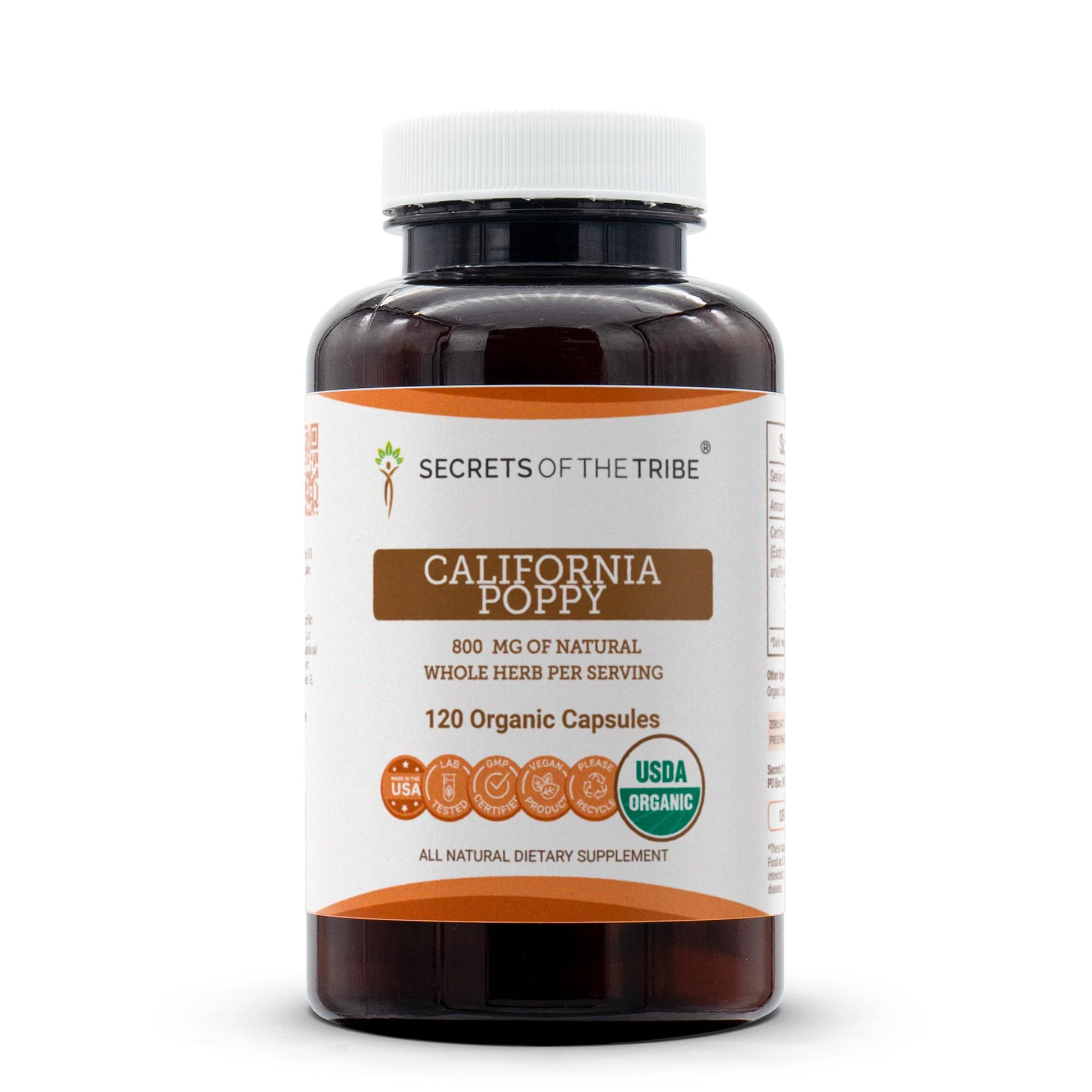 Secrets of the Tribe California Poppy Capsules 120