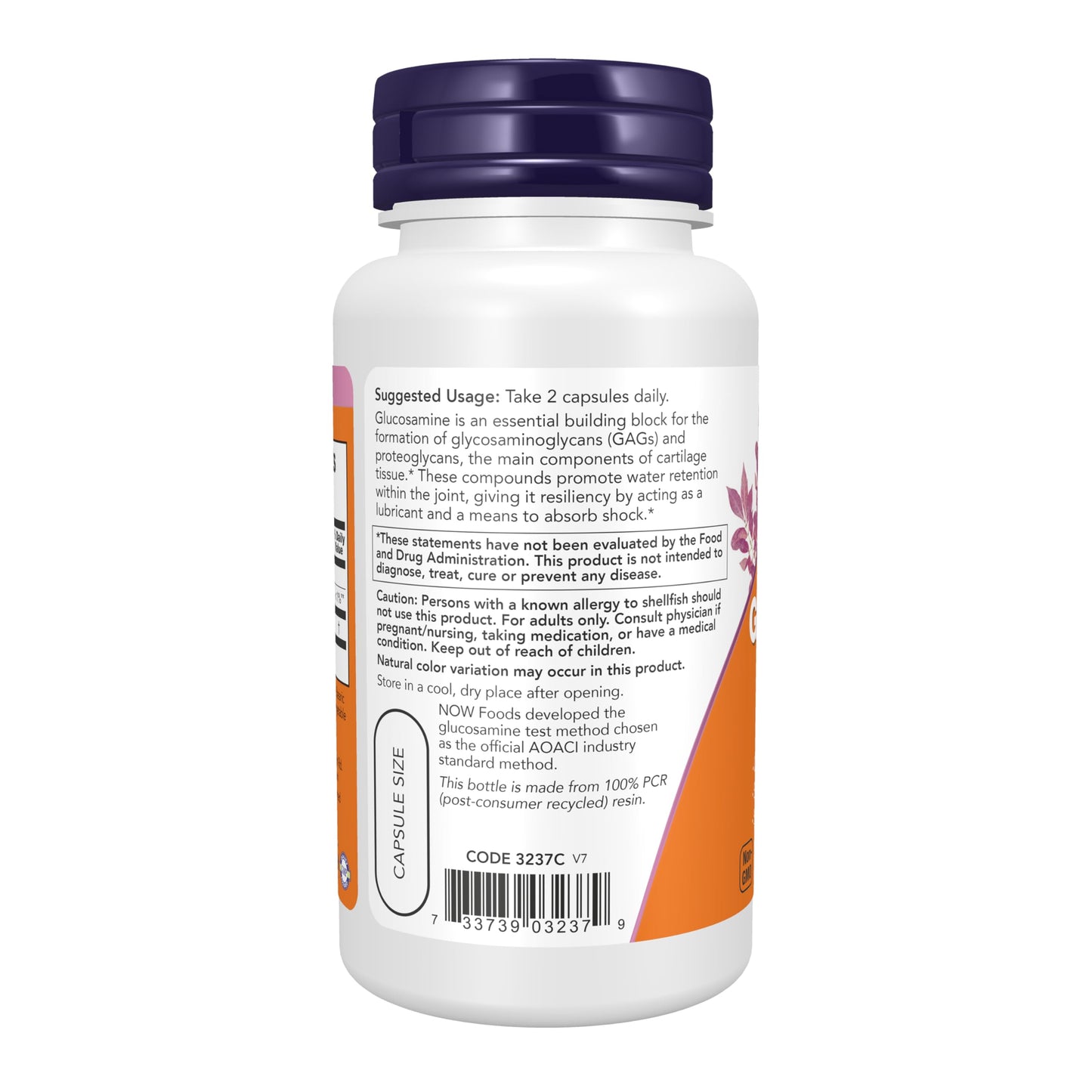 NOW Foods Glucosamine 1000 Capsule, 60 Count