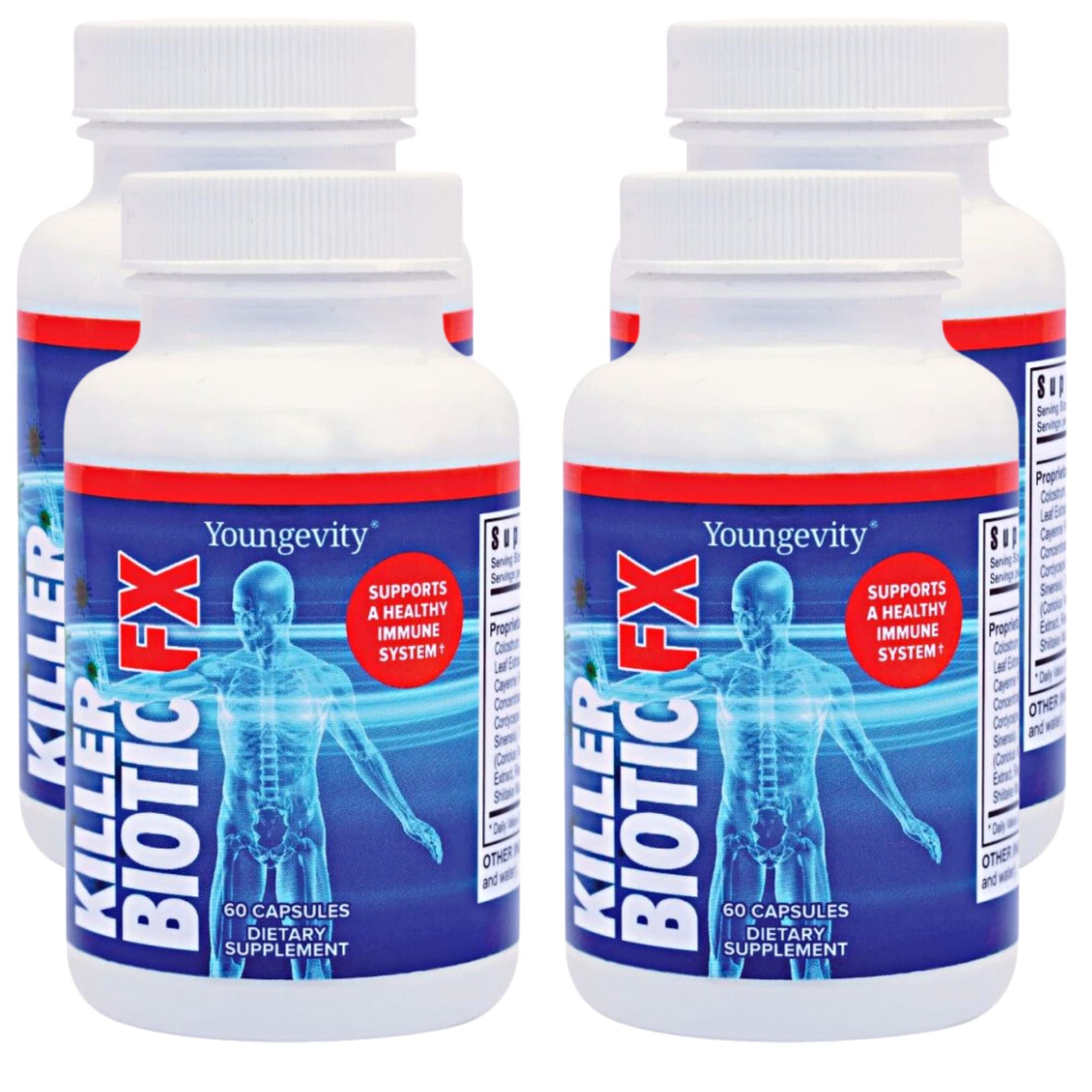 Youngevity Killer Biotic FX Immune System Support Capsules, 60 Capsules