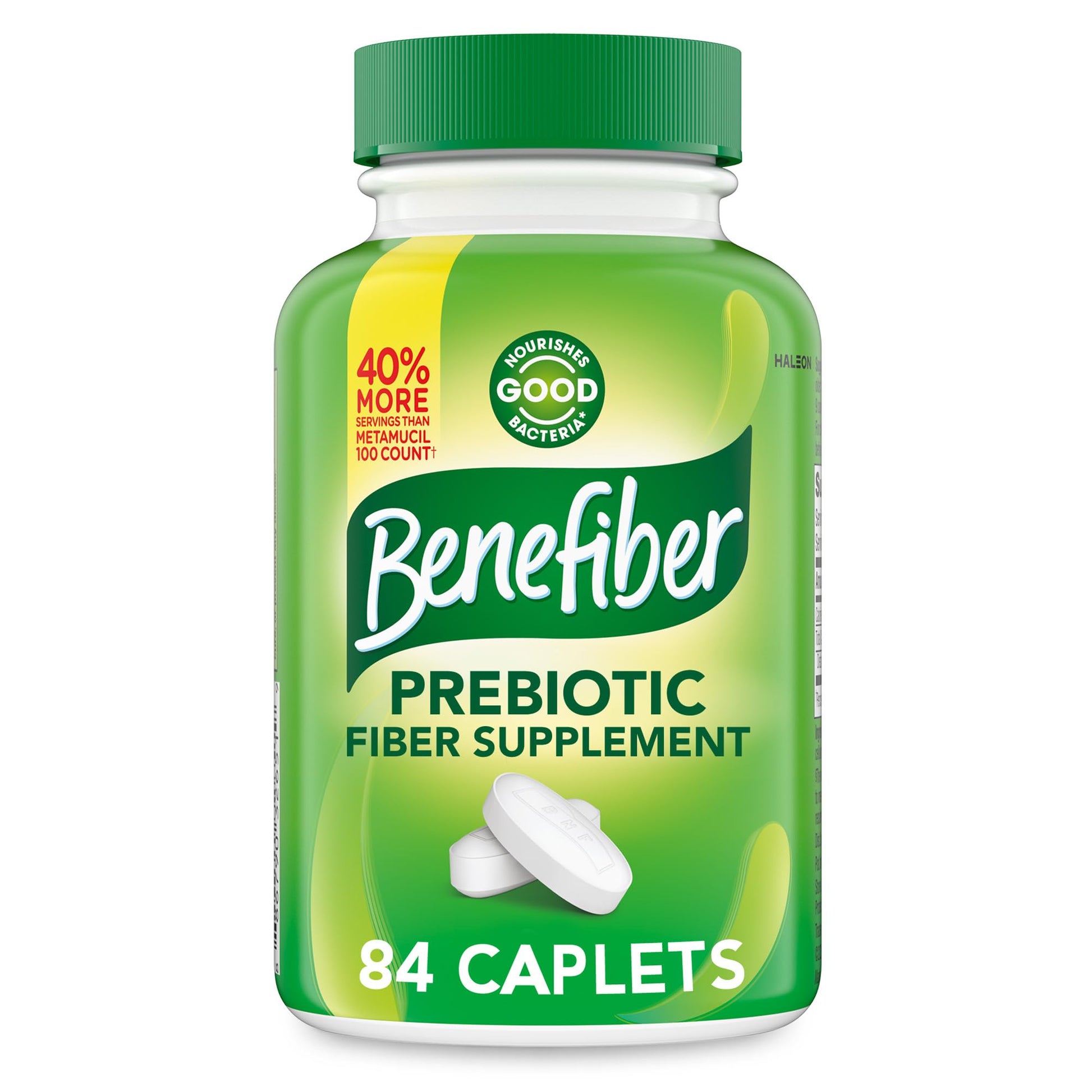 Benefiber Prebiotic GLP-1 Friendly Fiber Supplement Caplet, 84 Count