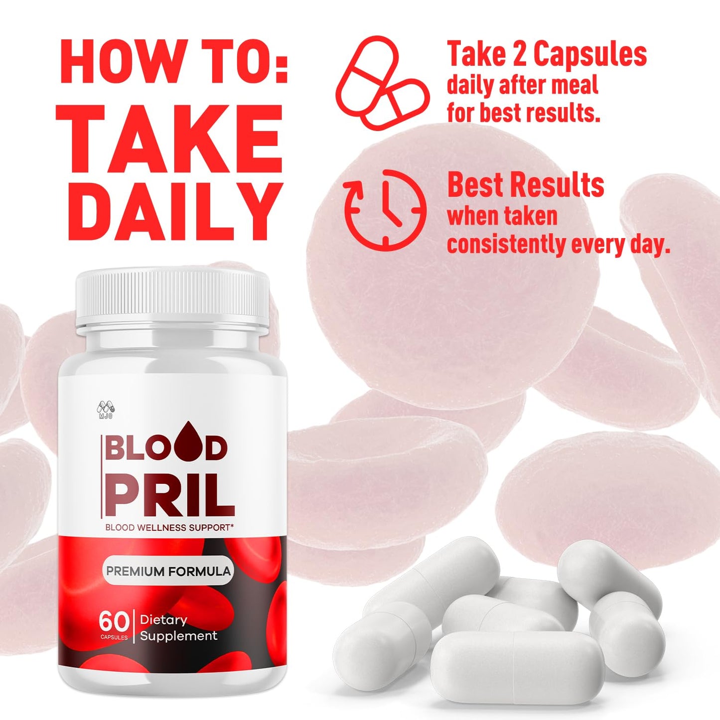 MJO BloodPril, 180 Capsules