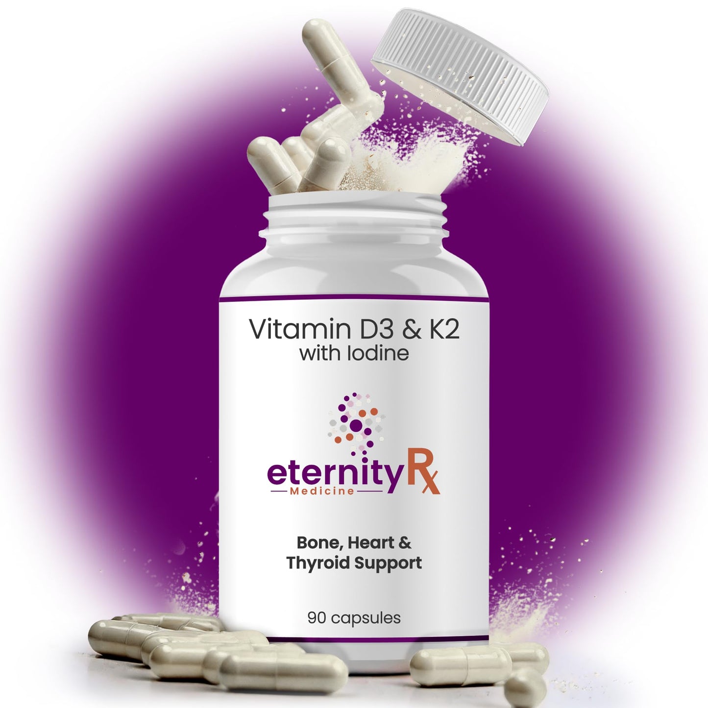 Eternity Medicine Rx Vitamin D3 K2 5000 IU 90 Capsules