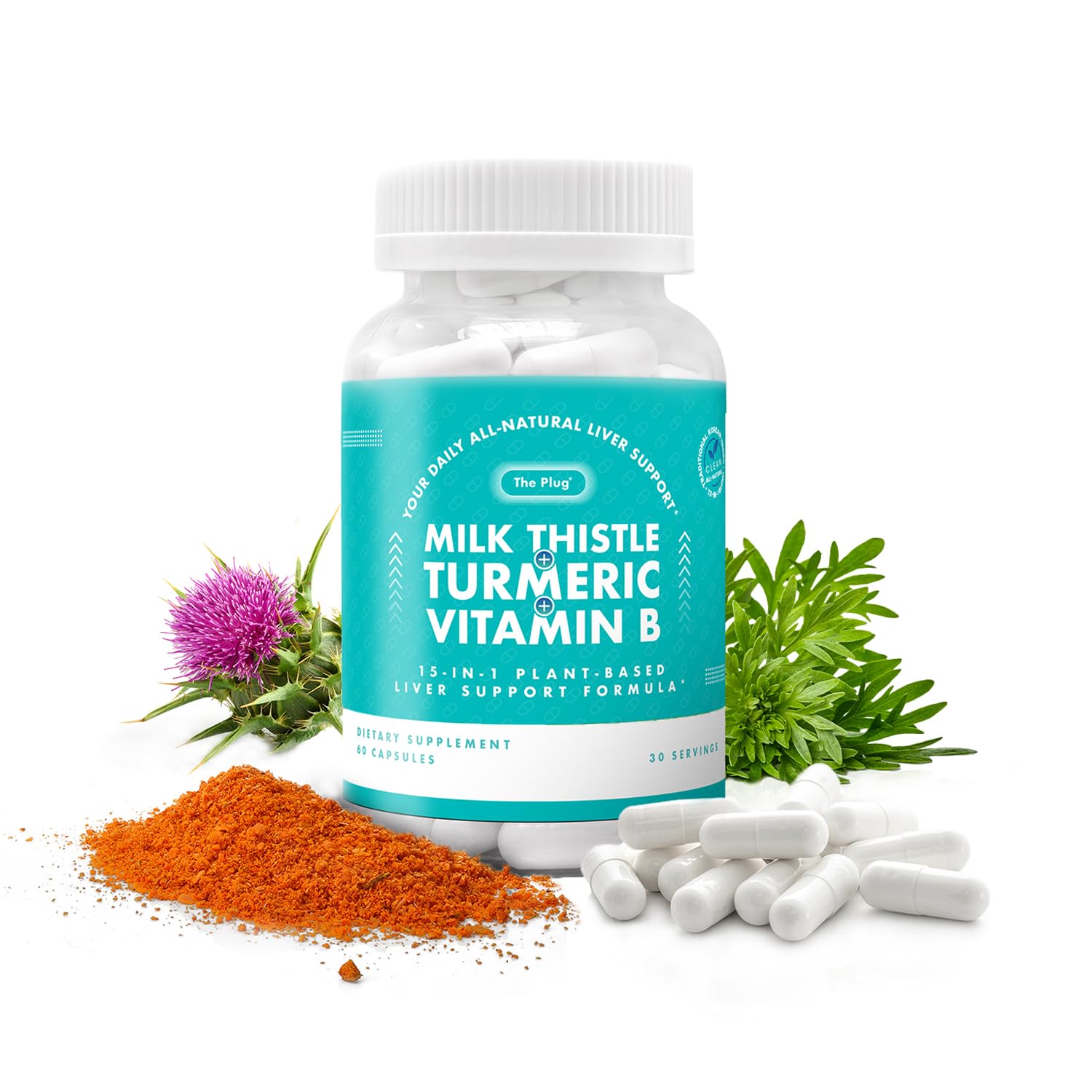 The Plug Liver Health Liver Cleanse Detox & Repair Support Supplement 60 Capsules