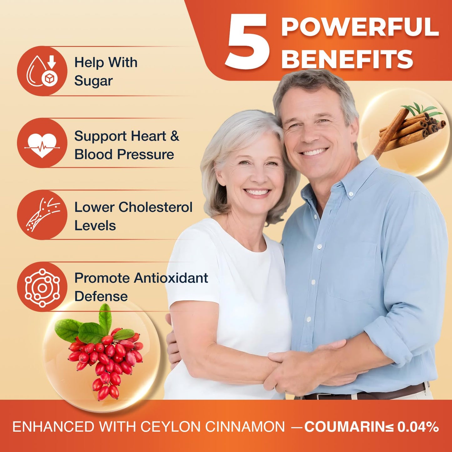 DRFOSTER Berberine HCl Supplement 1500mg with Ceylon Cinnamon Capsules, 120 Count
