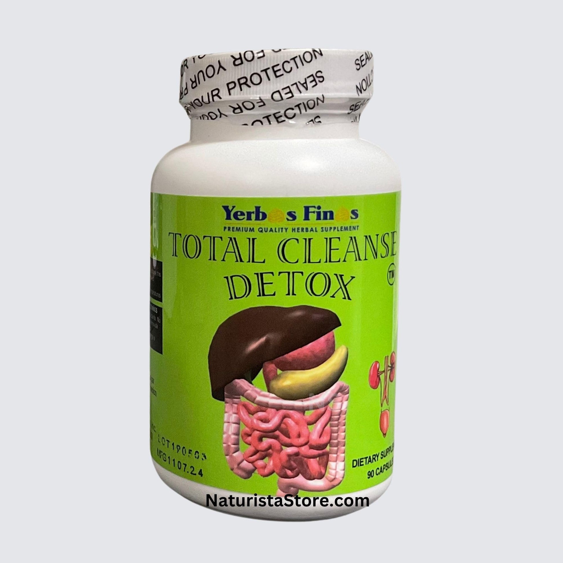 Generic Yerbas Finas Total Cleanse Detox Capsules, 90 Count