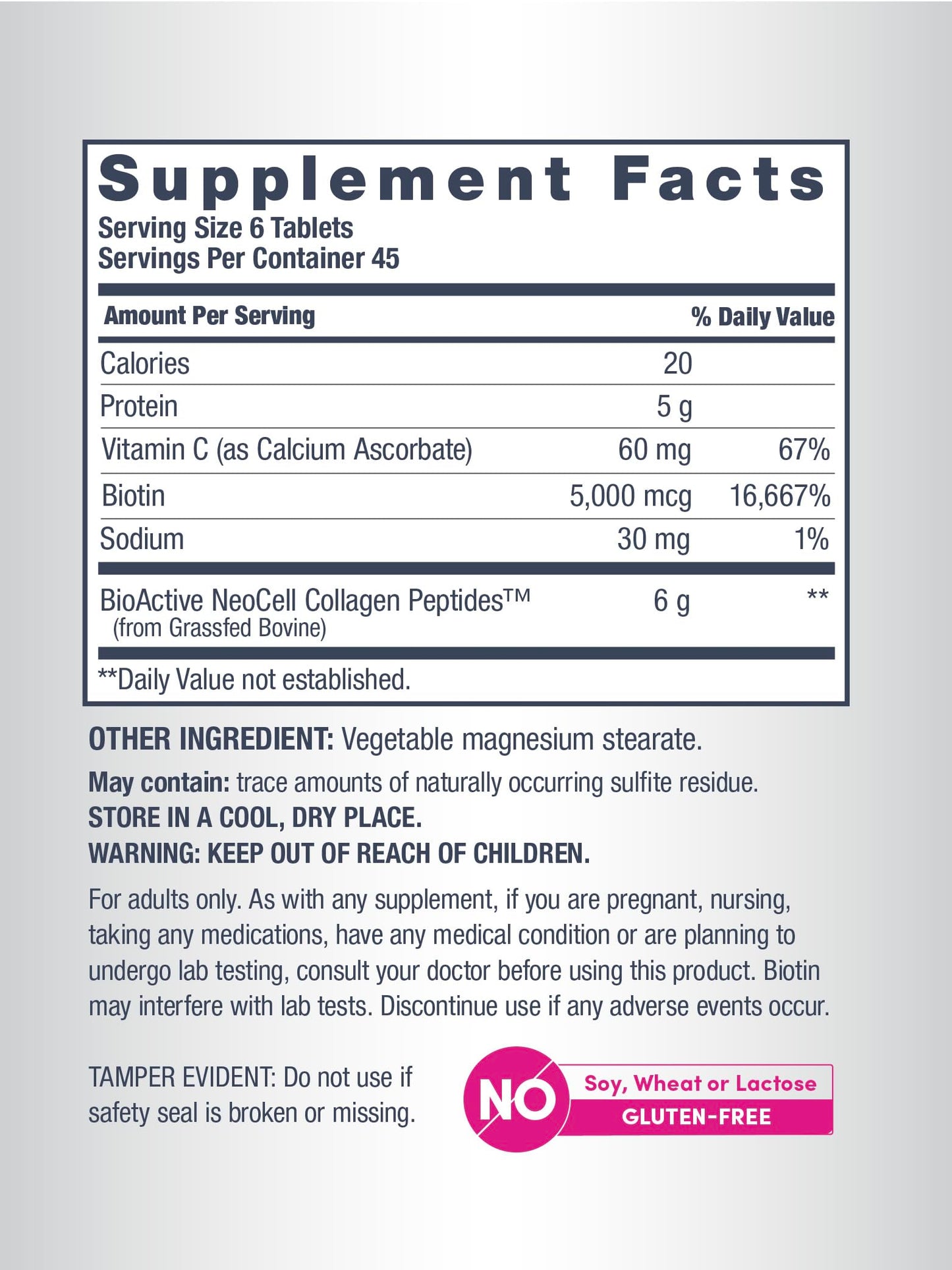 NeoCell Advanced Collagen Peptides 6000mg 270 Tablets
