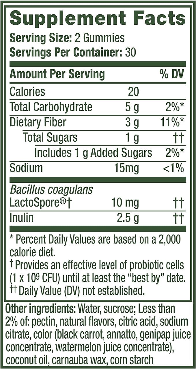 Align DualBiotic Prebiotic + Probiotic for Women and Men Gummies, 120 Count