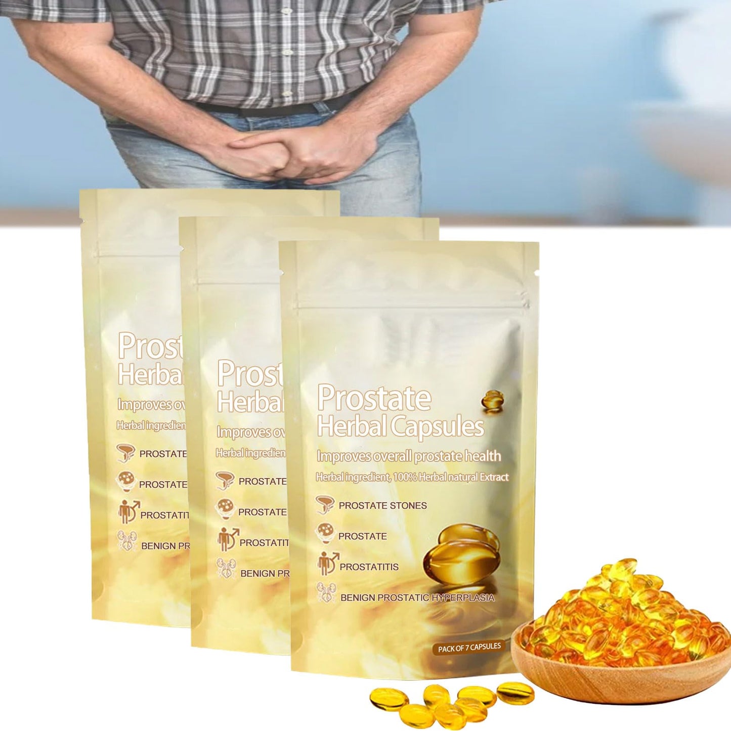 NOTBEBE FemiPure Natural Prostate Herbal Capsules, 2 Capsules