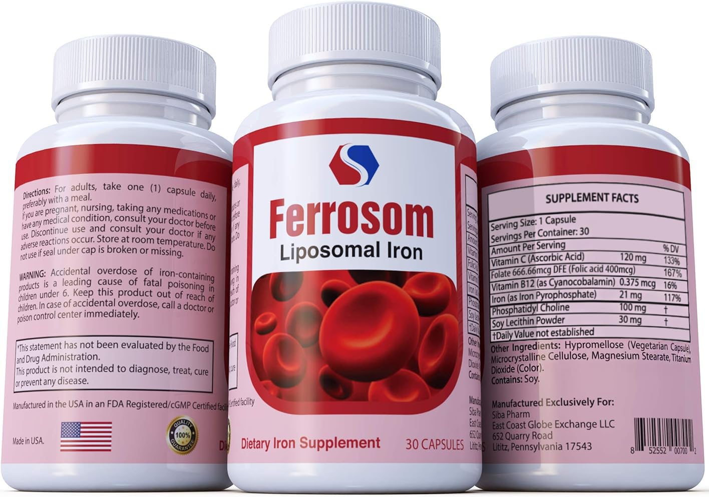 Ferrosom Liposomal Iron Capsules 30 Capsules