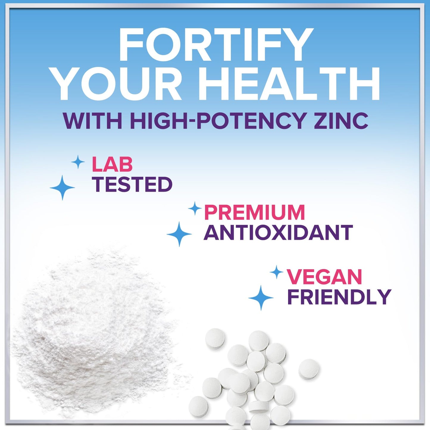 Hello Lovely! Zinc 40mg Tablets, 120 Count