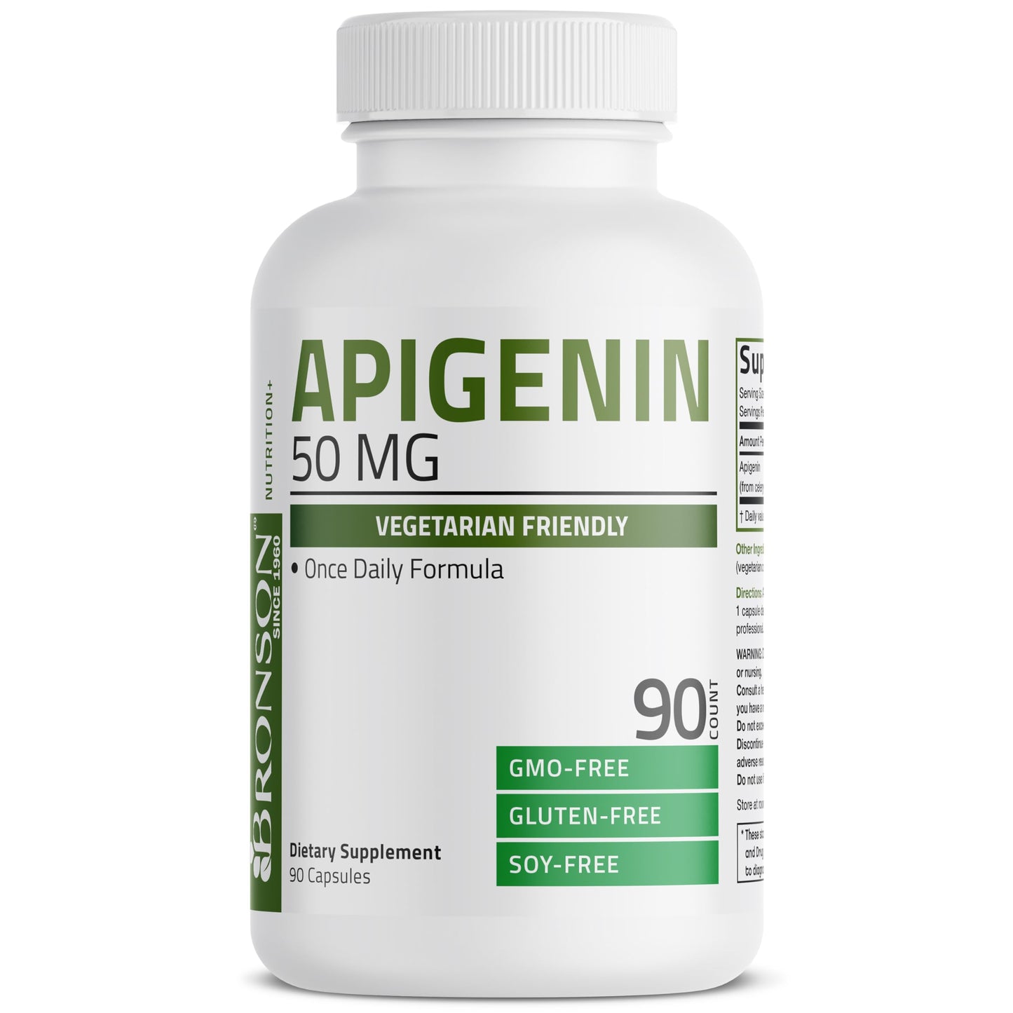 Bronson Apigenin 50mg Apium Graveolens Once Daily Formula Capsules, 90 Count