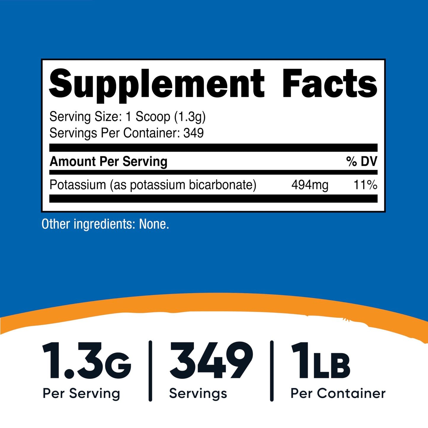 Nutricost Potassium Bicarbonate Powder 16.01 Ounce