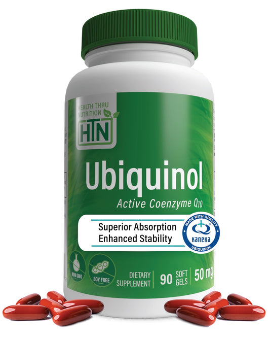 Health Thru Nutrition Ubiquinol 50mg Softgels, 90 Count