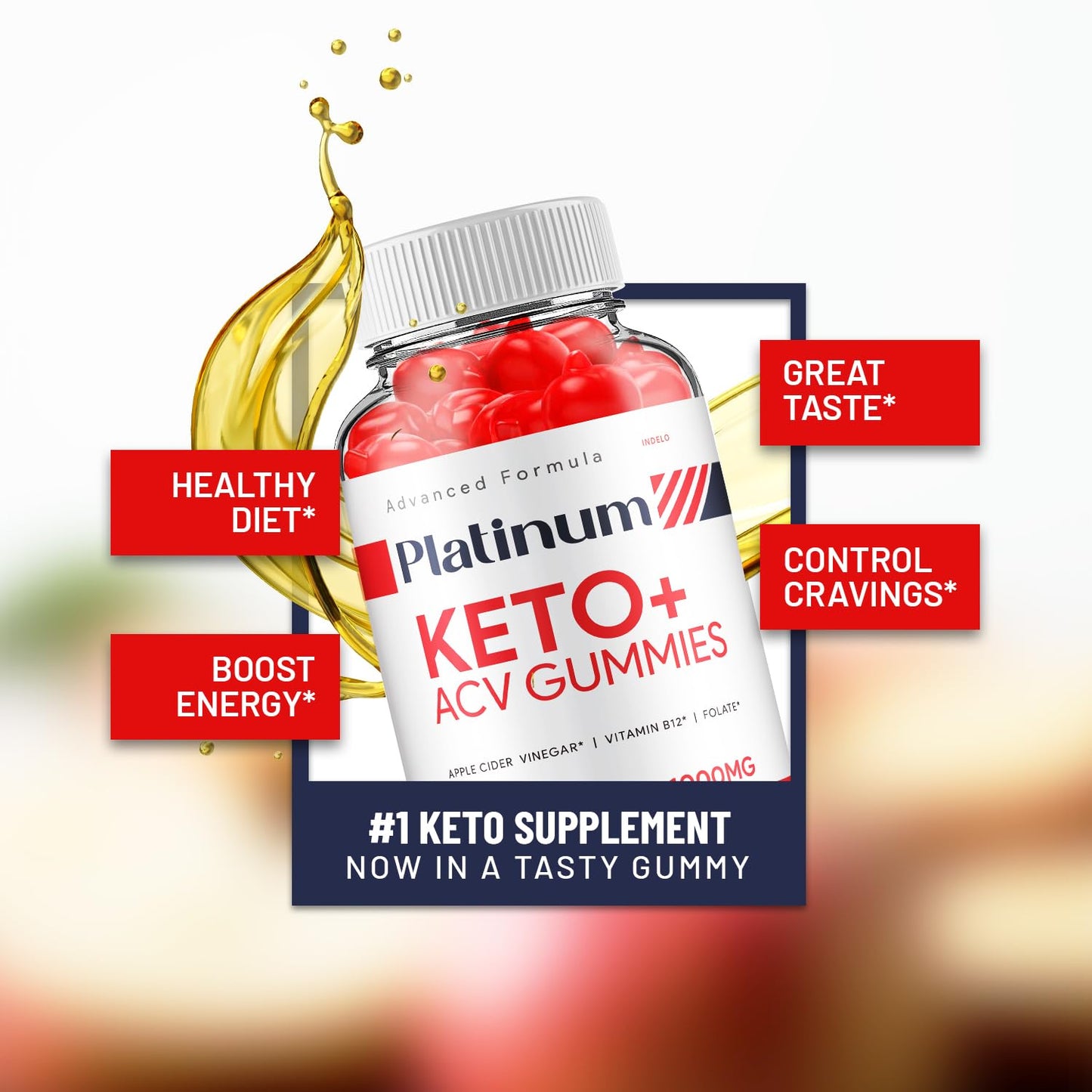 Indelo Platinum Keto ACV 60 Gummies