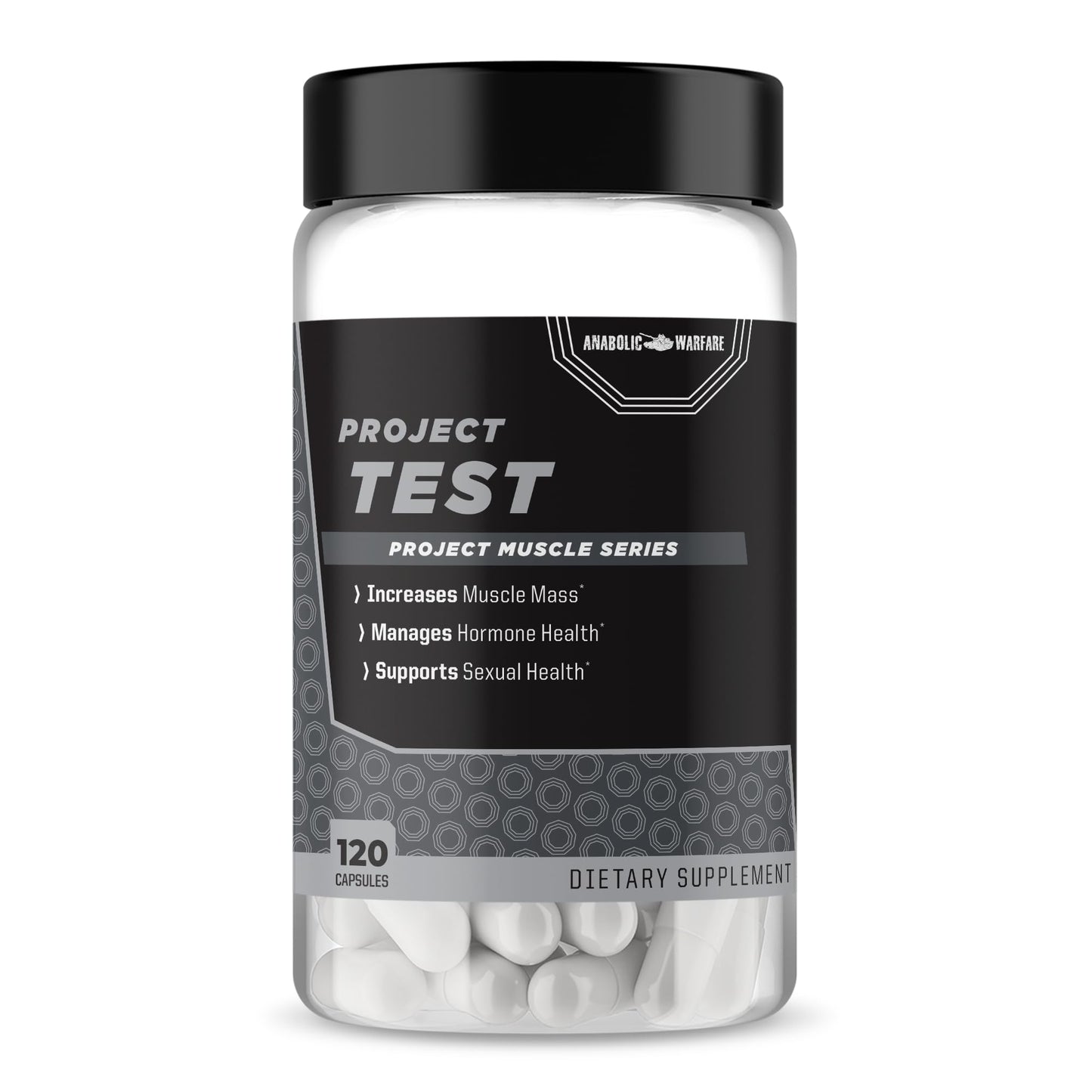 Anabolic Warfare Project Test Capsule, 120 Capsules