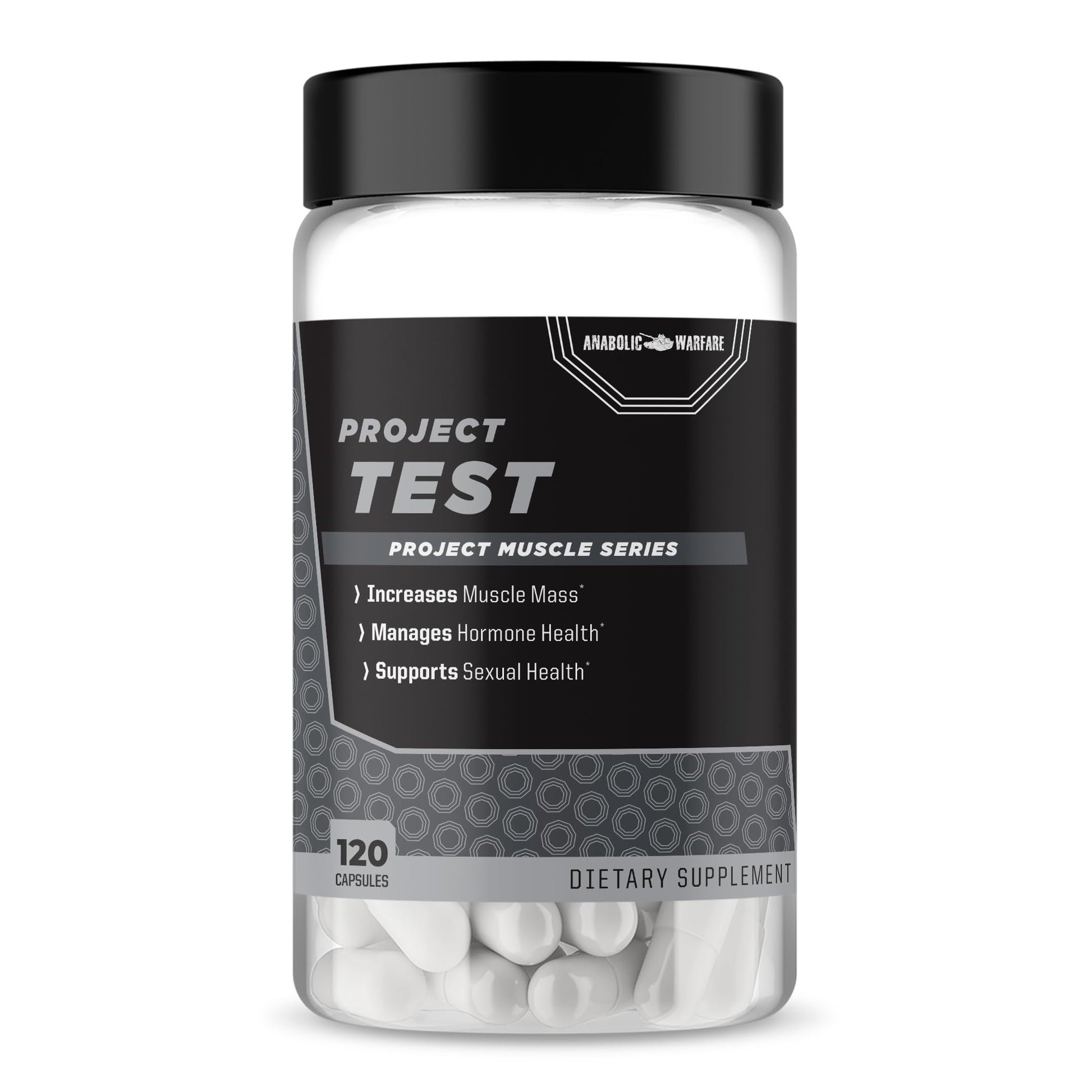 Anabolic Warfare Project Test Capsule, 120 Capsules