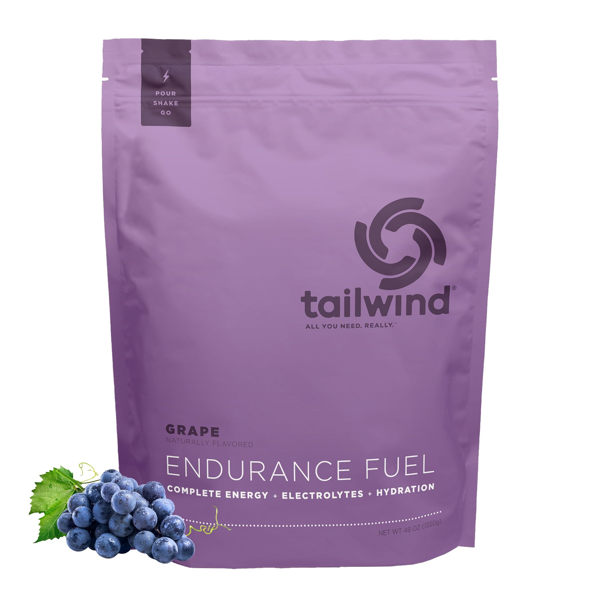 Tailwind Nutrition Endurance Fuel Powder, Grape, 50 Servings