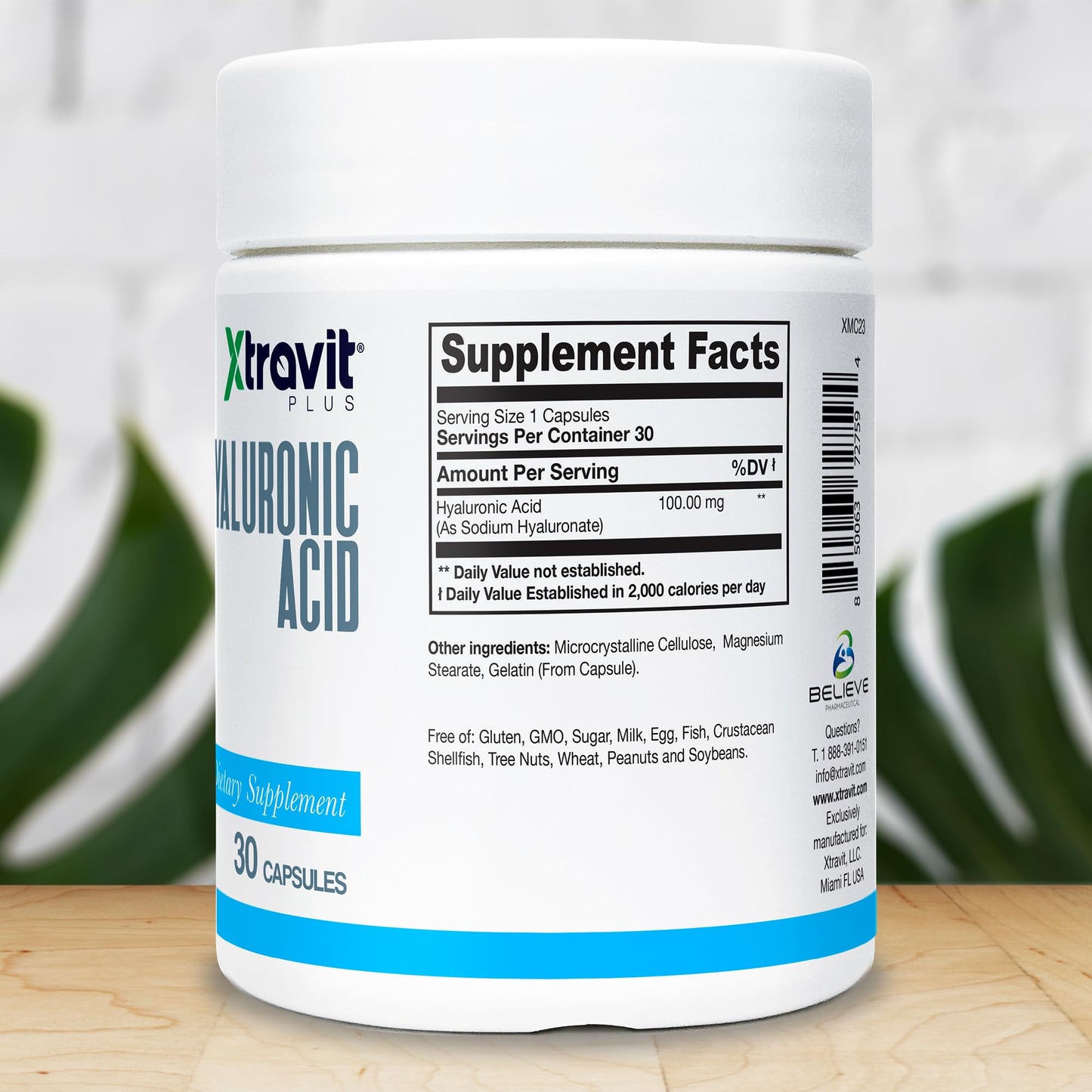 Xtravit Hyaluronic Acid Supplement Capsule, 30 Capsules