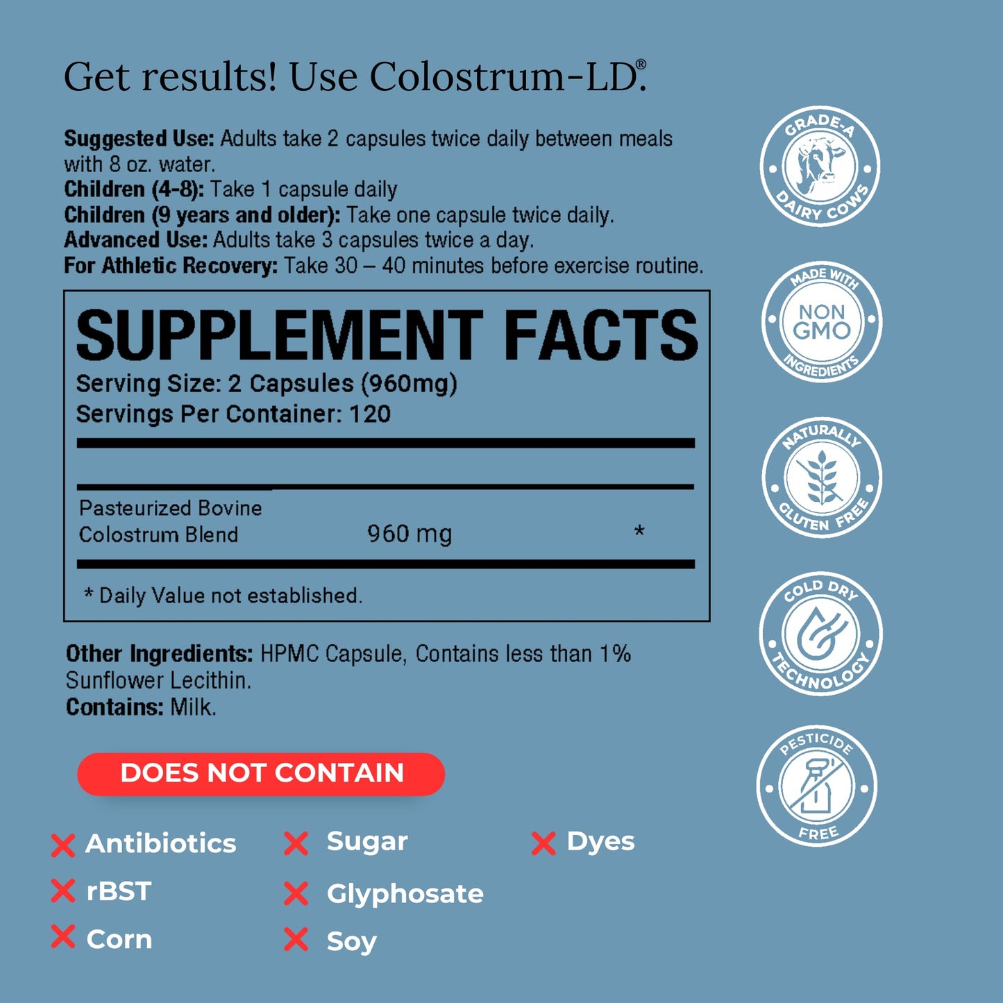 Colostrum-LD Liposomal Capsules 30720 Count