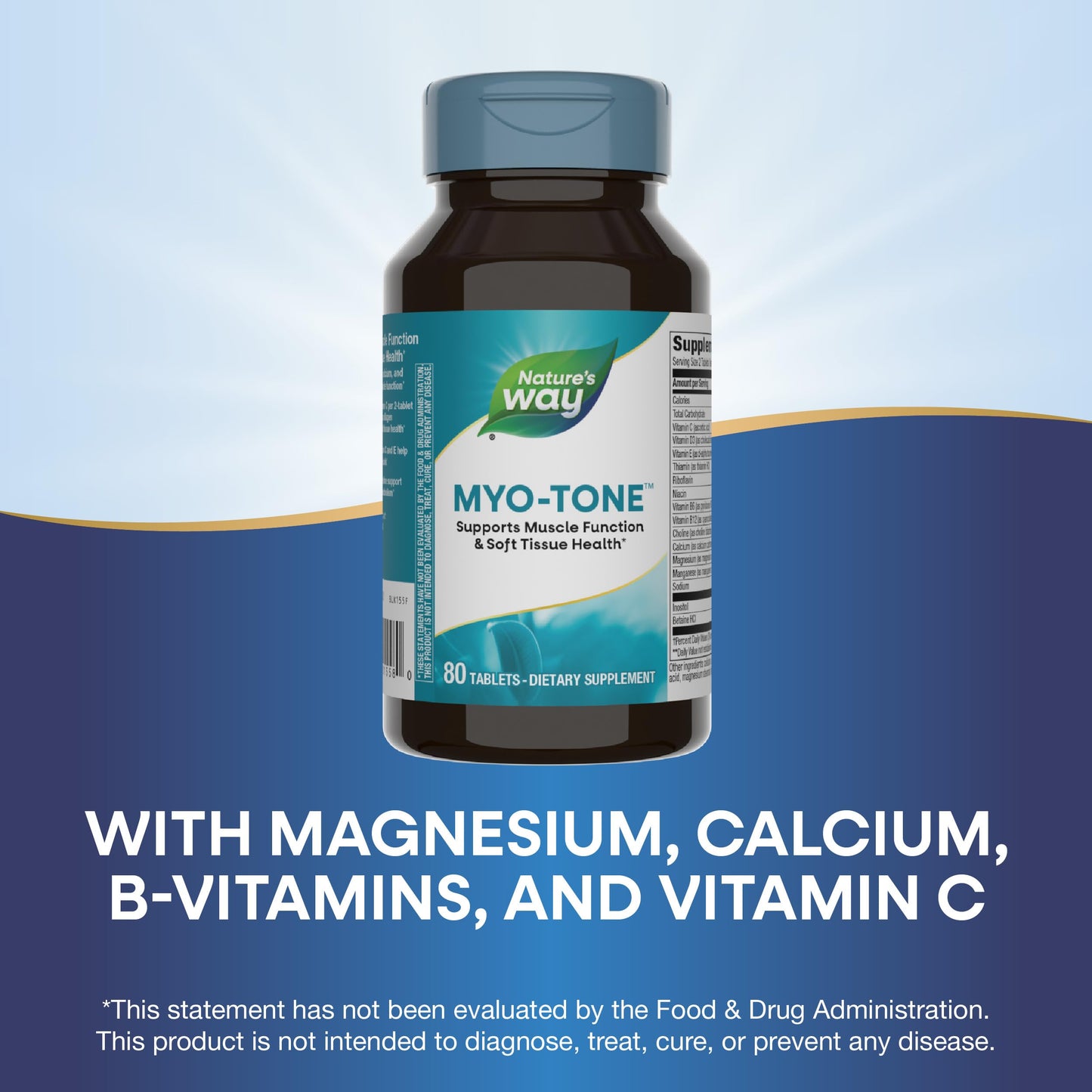 Nature's Way Myo-Tone Muscle Function & Soft Tissue Health 160 Tablets