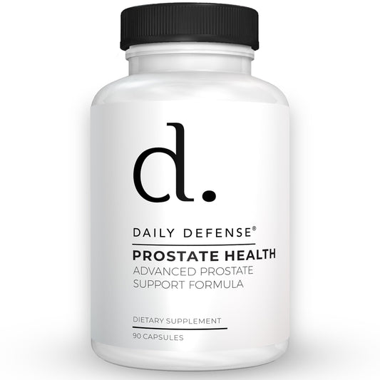 Daily Defense Prostate Defense Prostate Health Supplement for Men with Saw Palmetto Powder, Vitamin E, Zinc, Mushrooms, Pumpkin Seed - Urinary Prostate Support Capsules 90