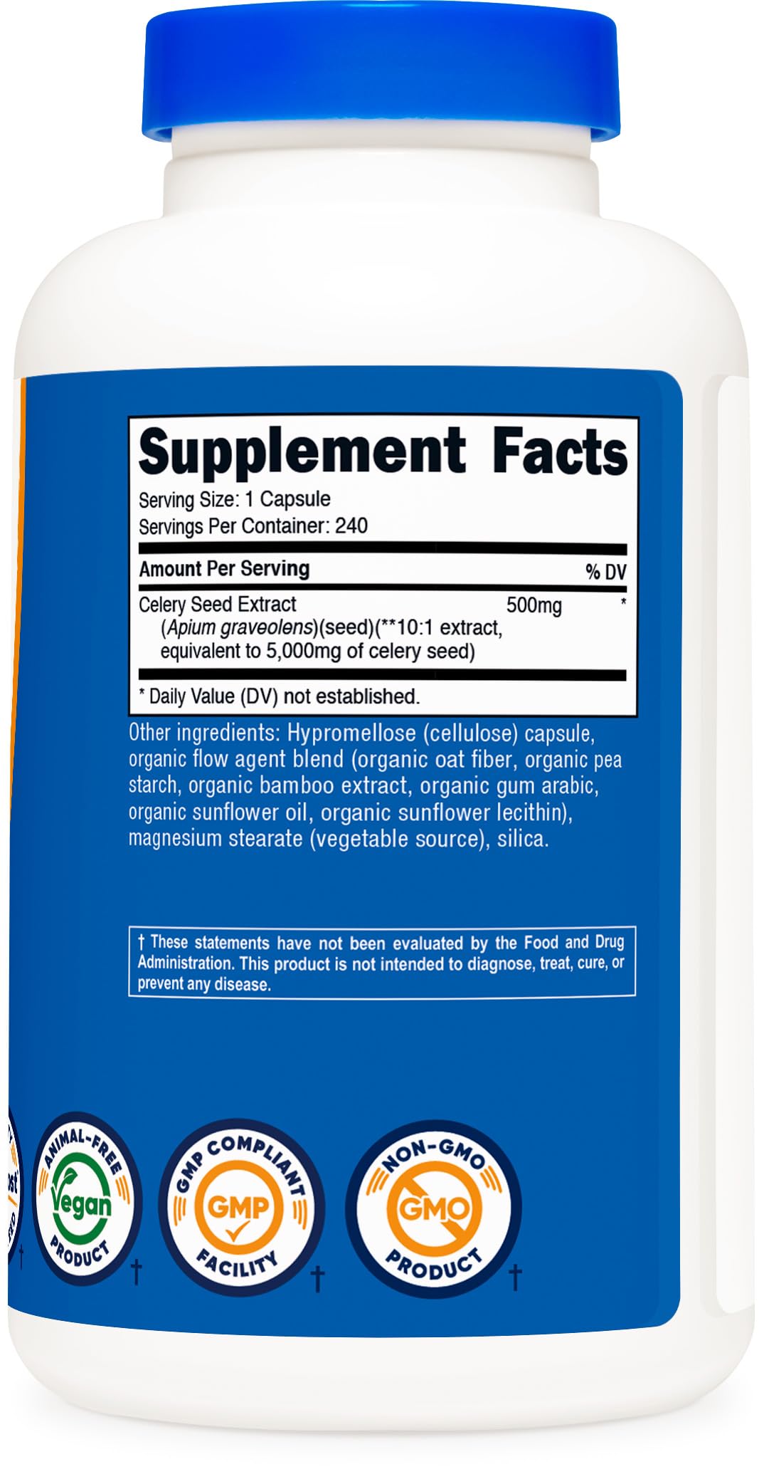 Nutricost Celery Seed Extract 240 Capsules
