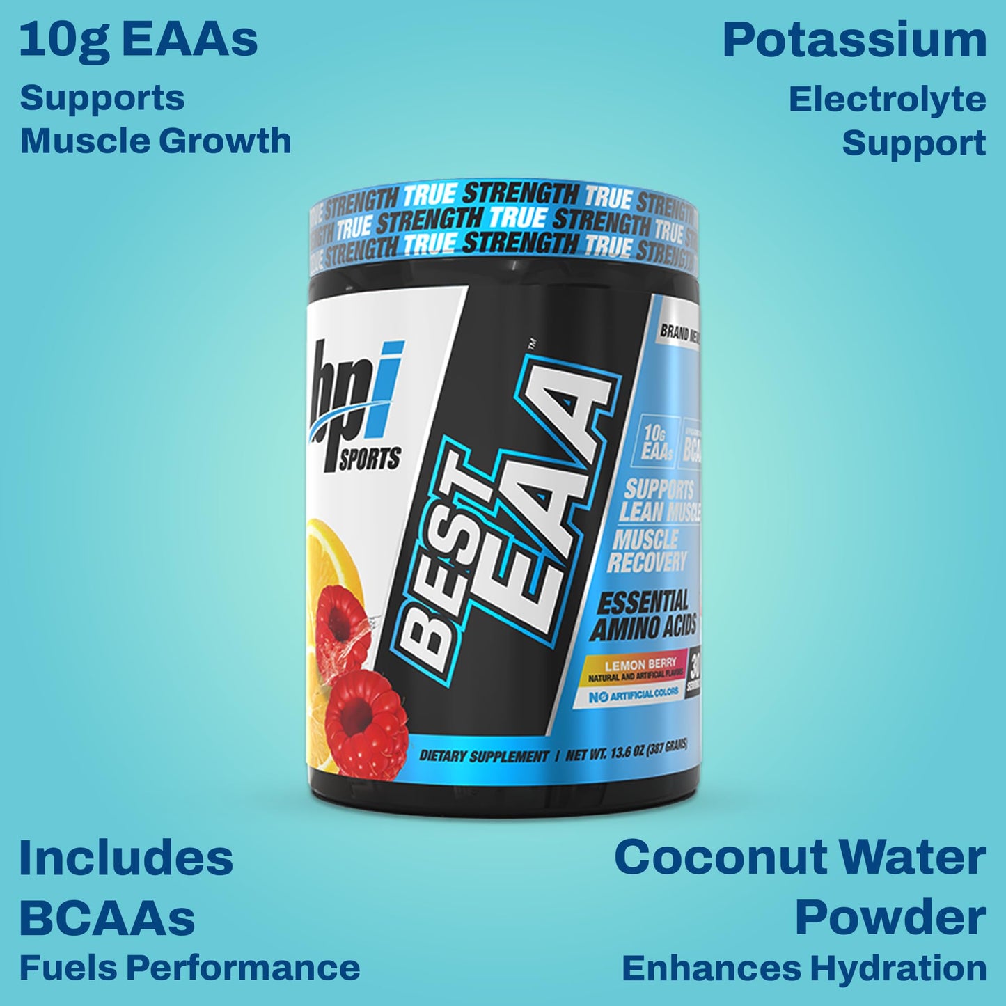 BPI Sports Essential Amino Acids EAA Powder, 13.6 Ounce