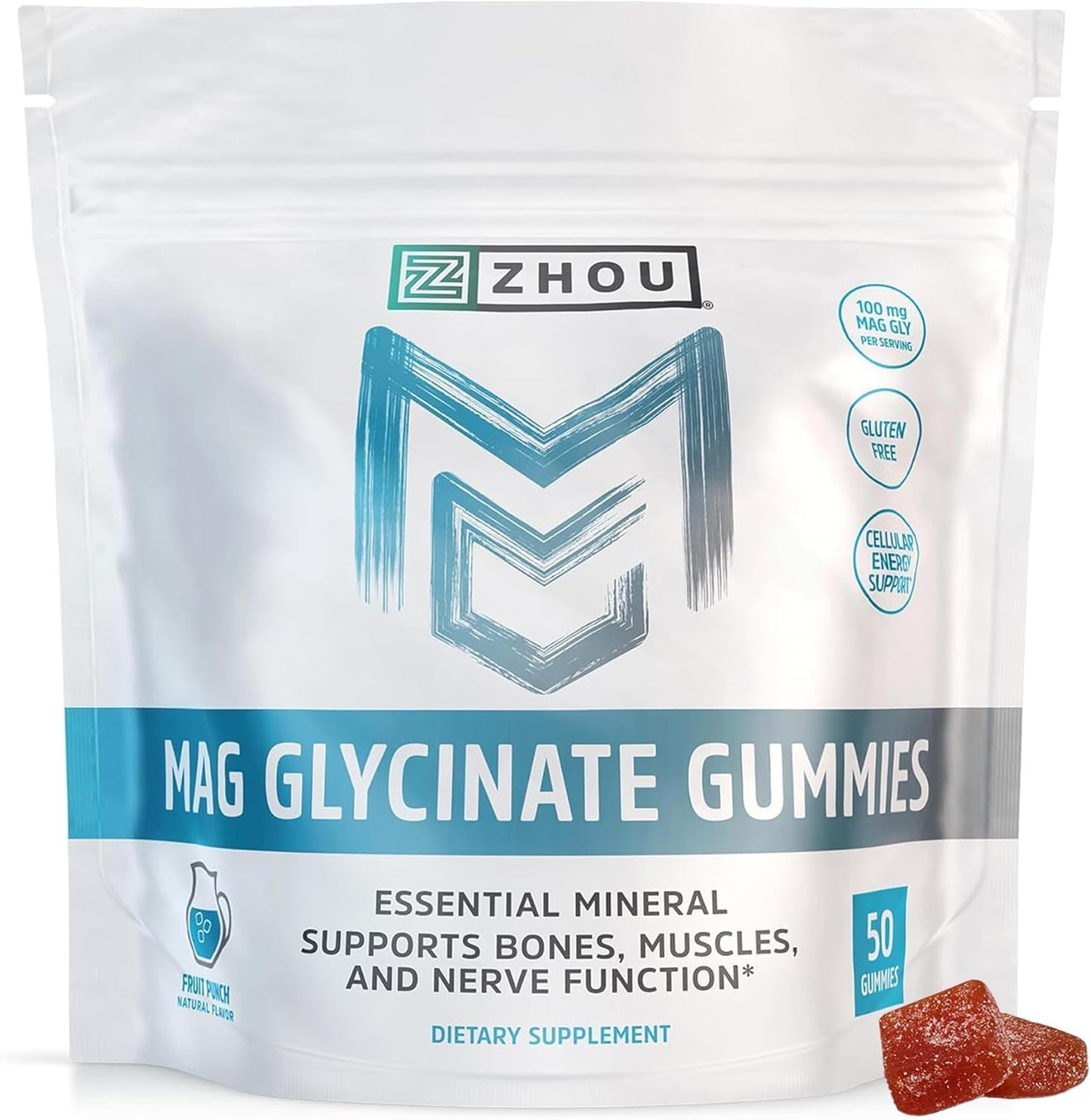 Zhou Mag Gly Gummies 50 Count