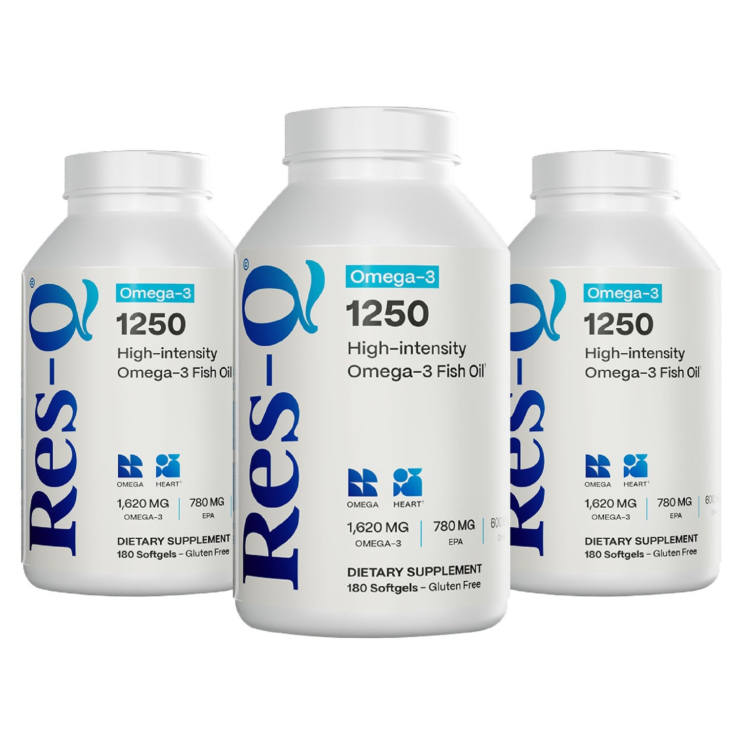 Res-Q 1250 Omega-3 Fish Oil Capsules 540 Capsules
