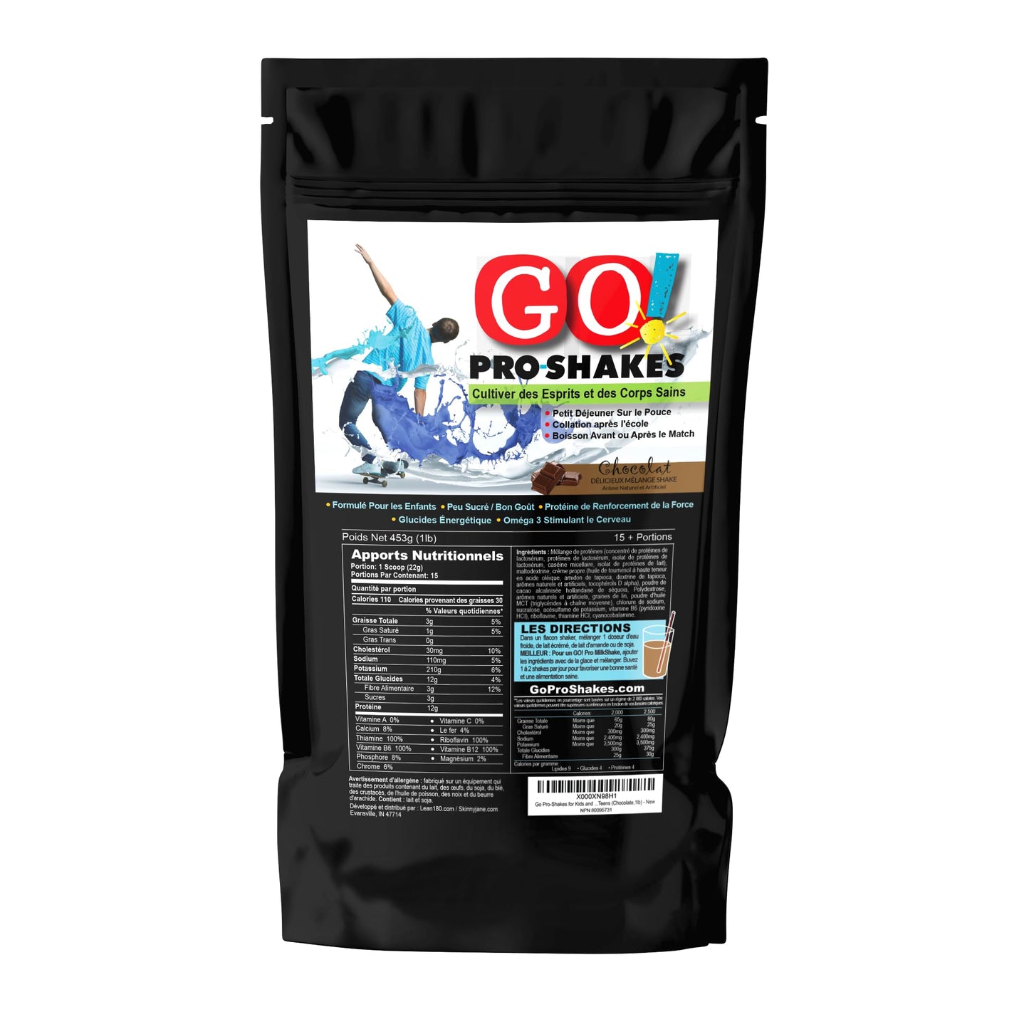 Skinny Jane GO Pro Shakes Protein Powder for Kids and Teens Powder 16 Servings