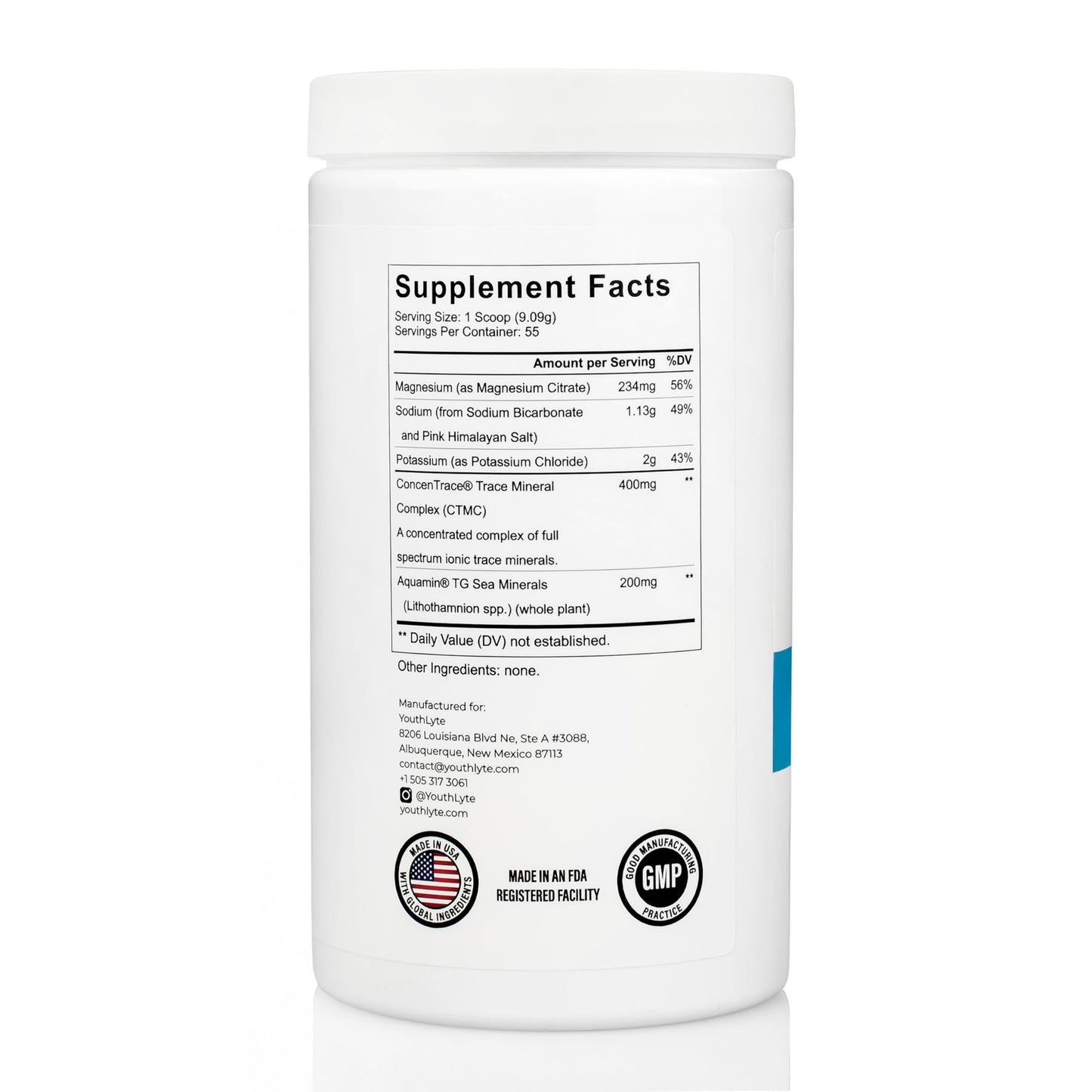 YouthLyte Fasting Electrolytes Powder 17.64 oz