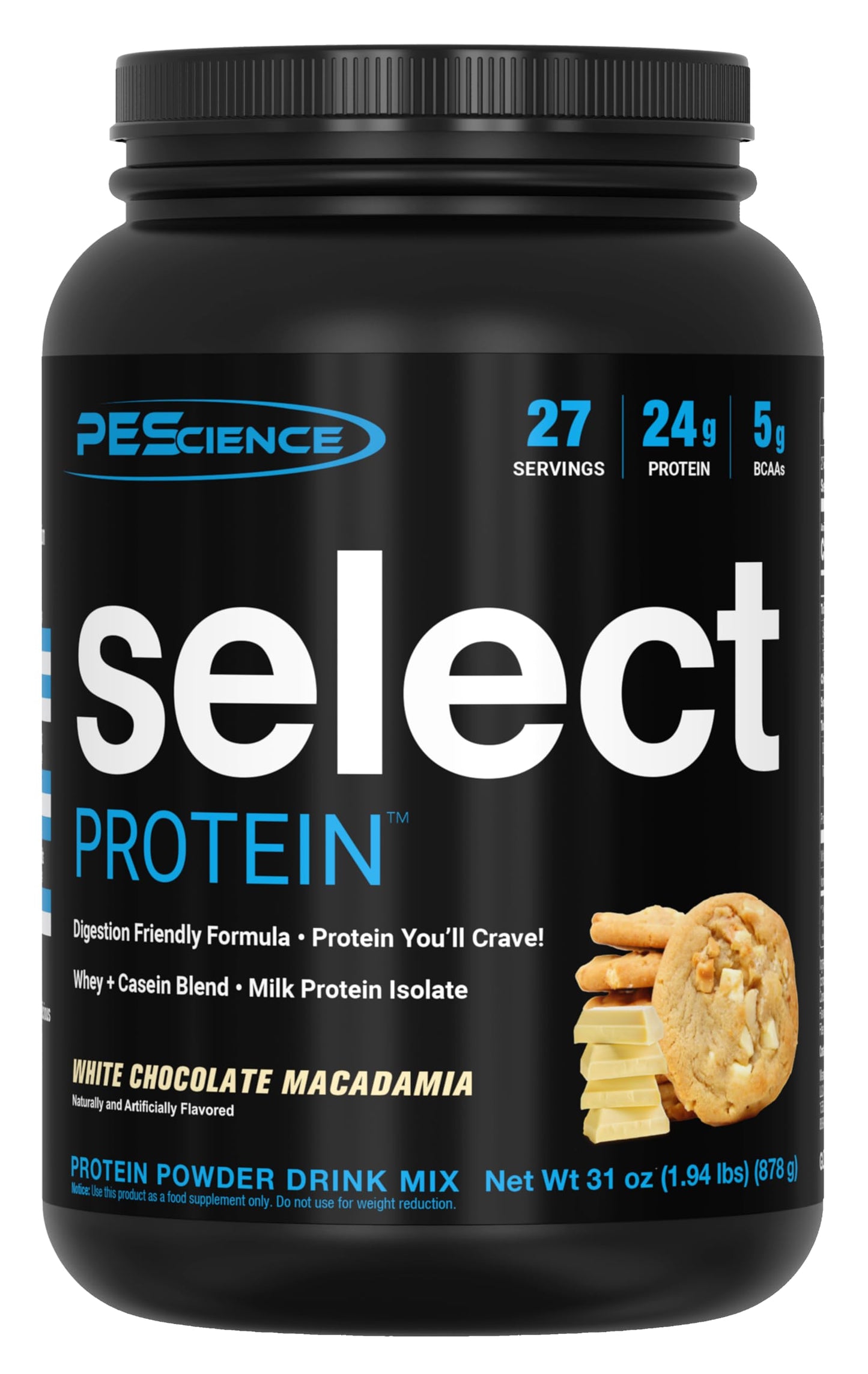 PEScience Select Protein Powder White Chocolate Macadamia, 27 Servings