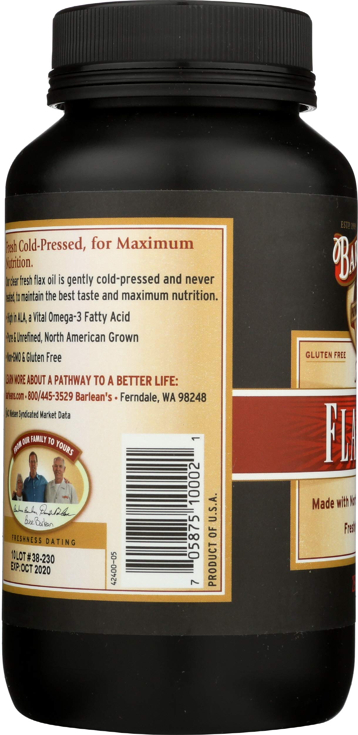 Barlean's Flax Oil Softgels 250 Count