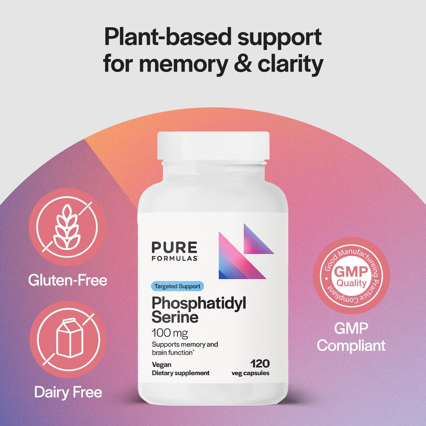 PureFormulas Phosphatidyl Serine Capsules 100 Count