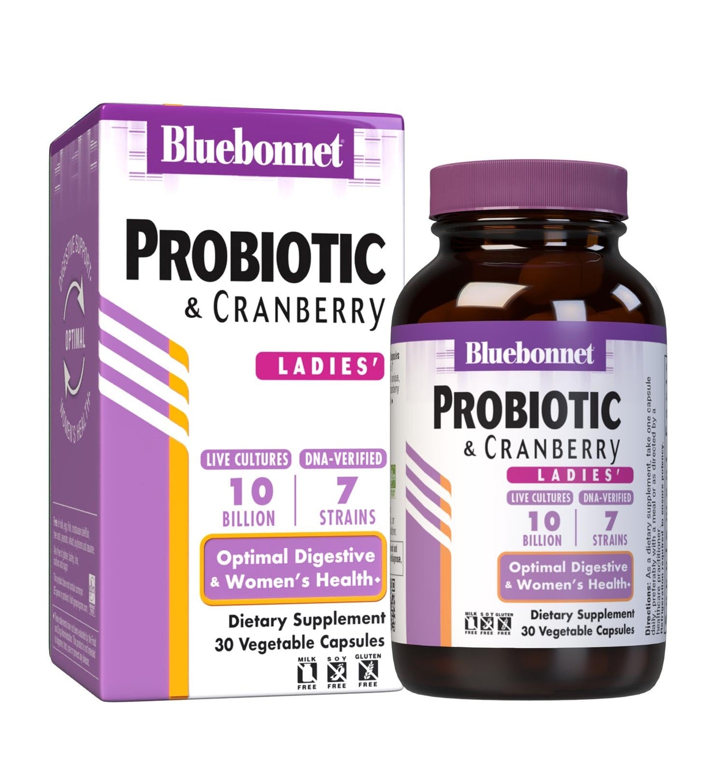 BlueBonnet Ladies' Probiotic and Cranberry 30 Capsules