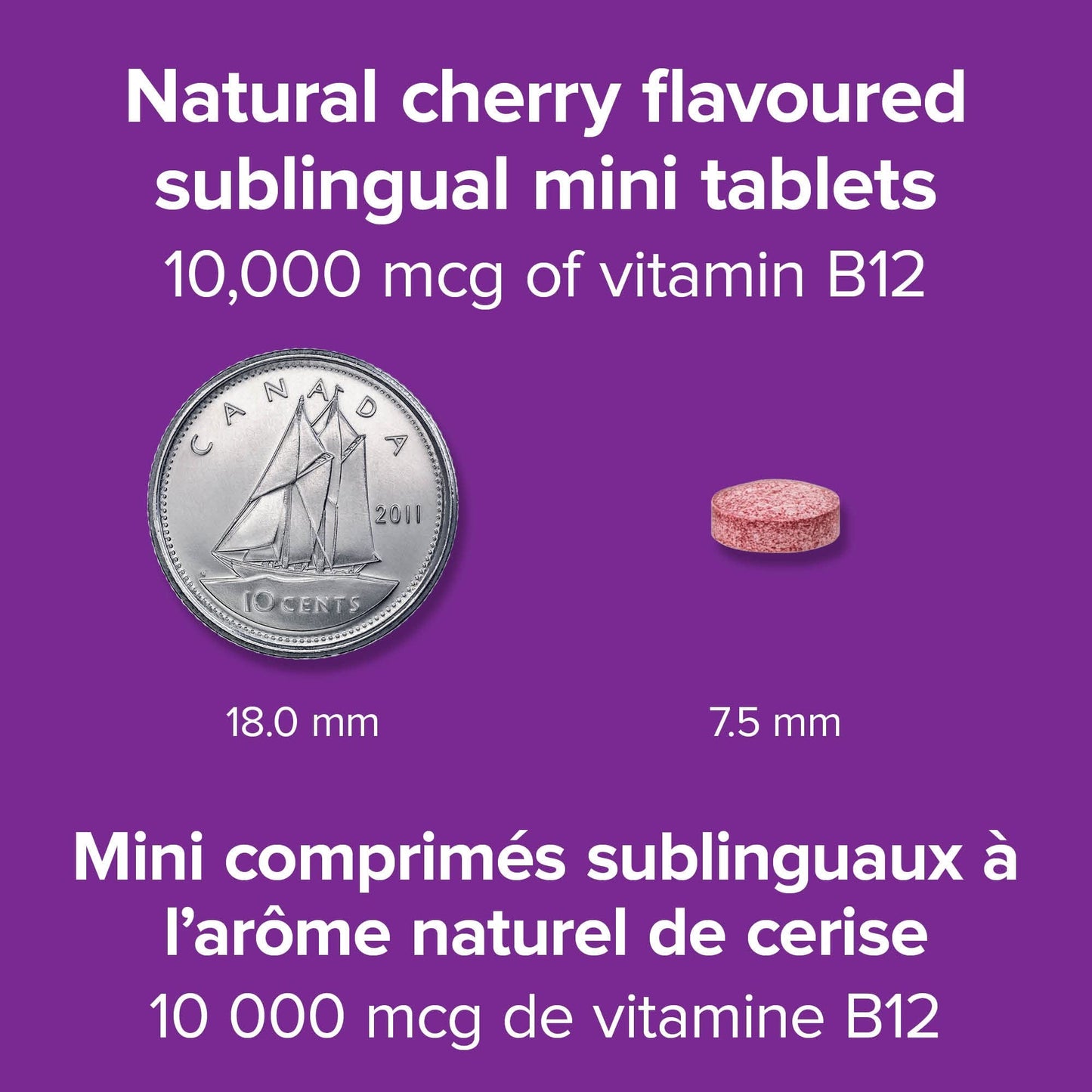 Webber Naturals B12 Ultra-Strength 10,000 mcg Sublingual Tablets, 40 Tablets