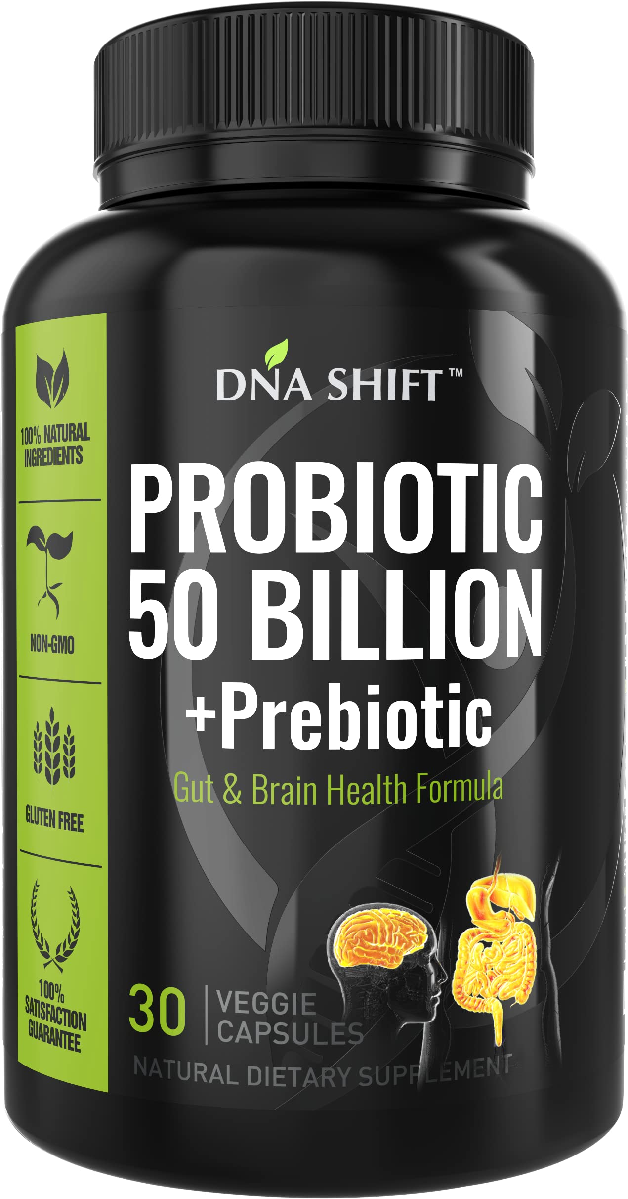 DNA SHIFT Probiotics for Women and Men Capsules, 30 Count