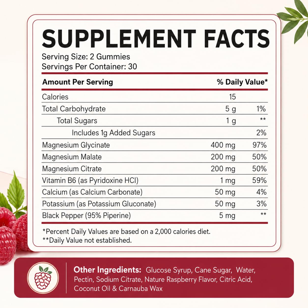 Cofure Magnesium Glycinate, Malate, Citrate Gummies, 120 Count