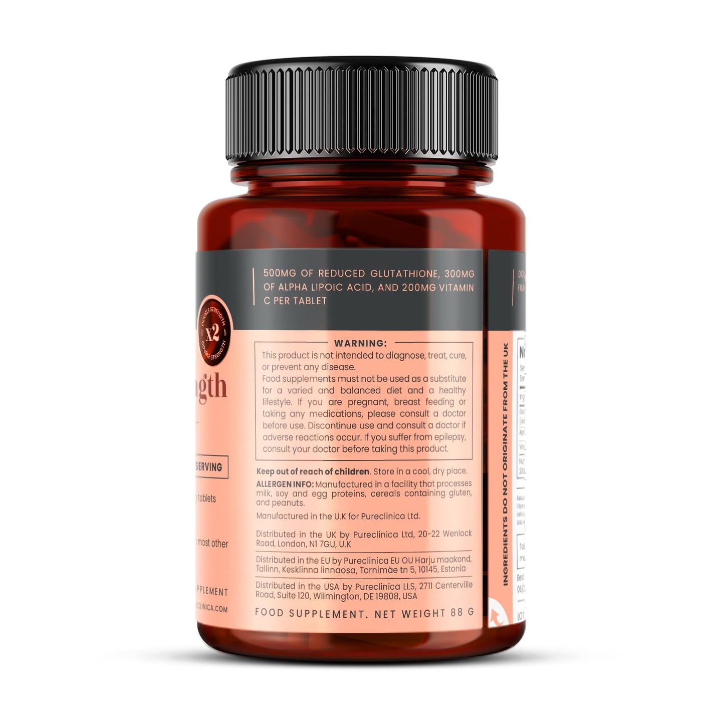 pureclinica Glutathione 1000mg Tablet, 240 Tablets